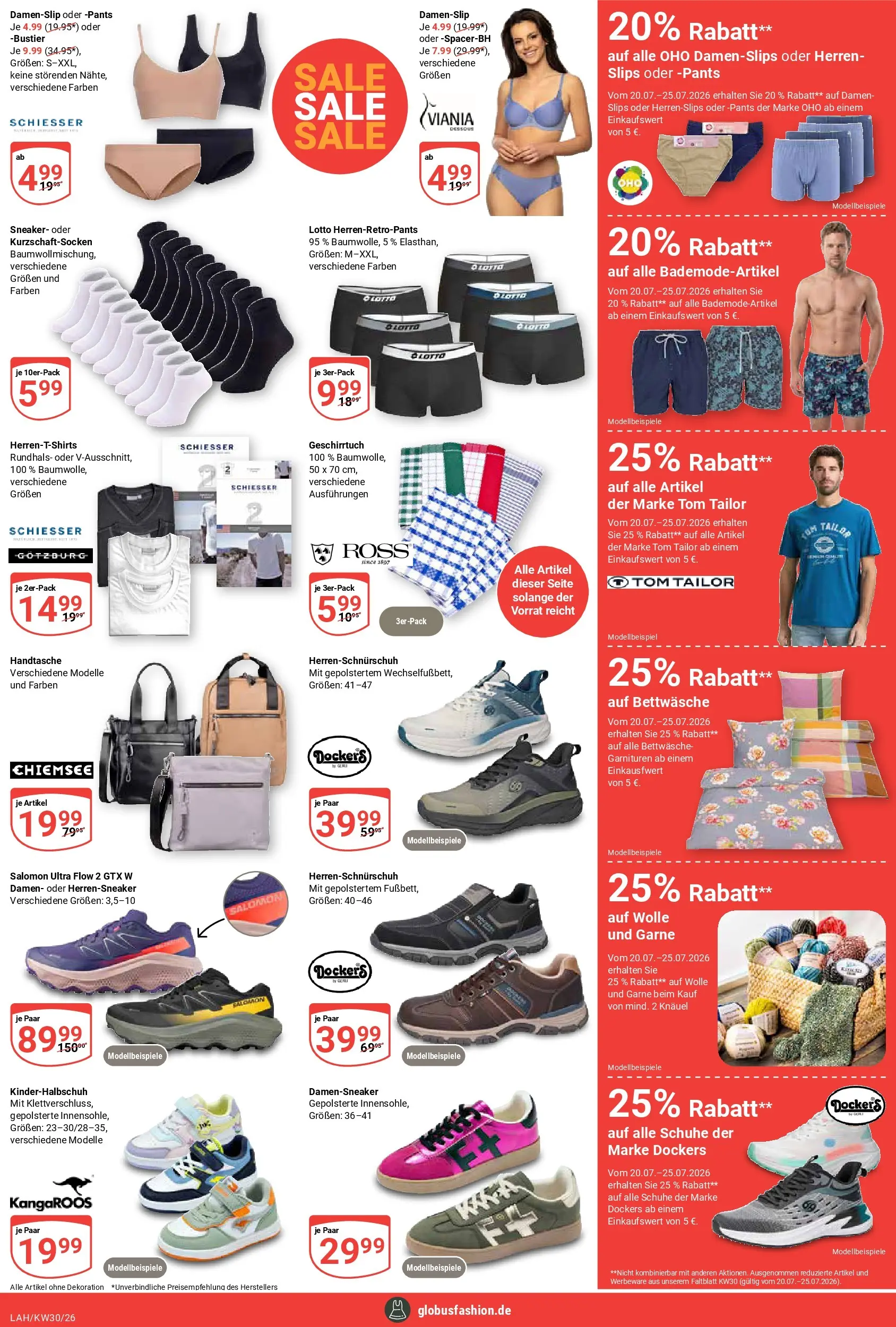 Globus Prospekt Lahnstein (ab 20.07.2026) » Angebote online | Seite: 19 | Produkte: Dessous, Bettwäsche, Handtasche