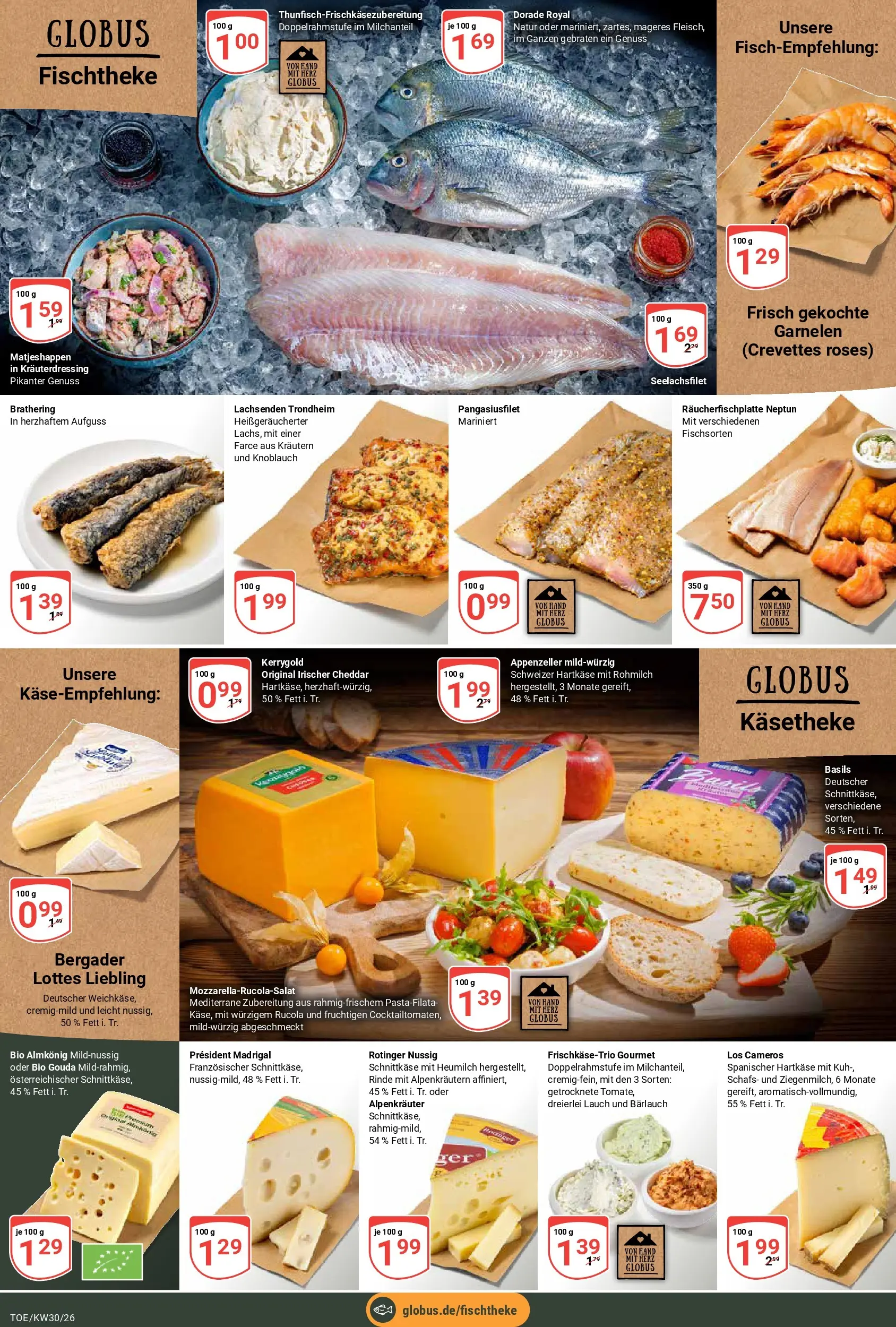 Globus Prospekt Tönisvorst (ab 20.07.2026) » Angebote online | Seite: 8 | Produkte: Dorade, Rucola, Garnelen, Knoblauch