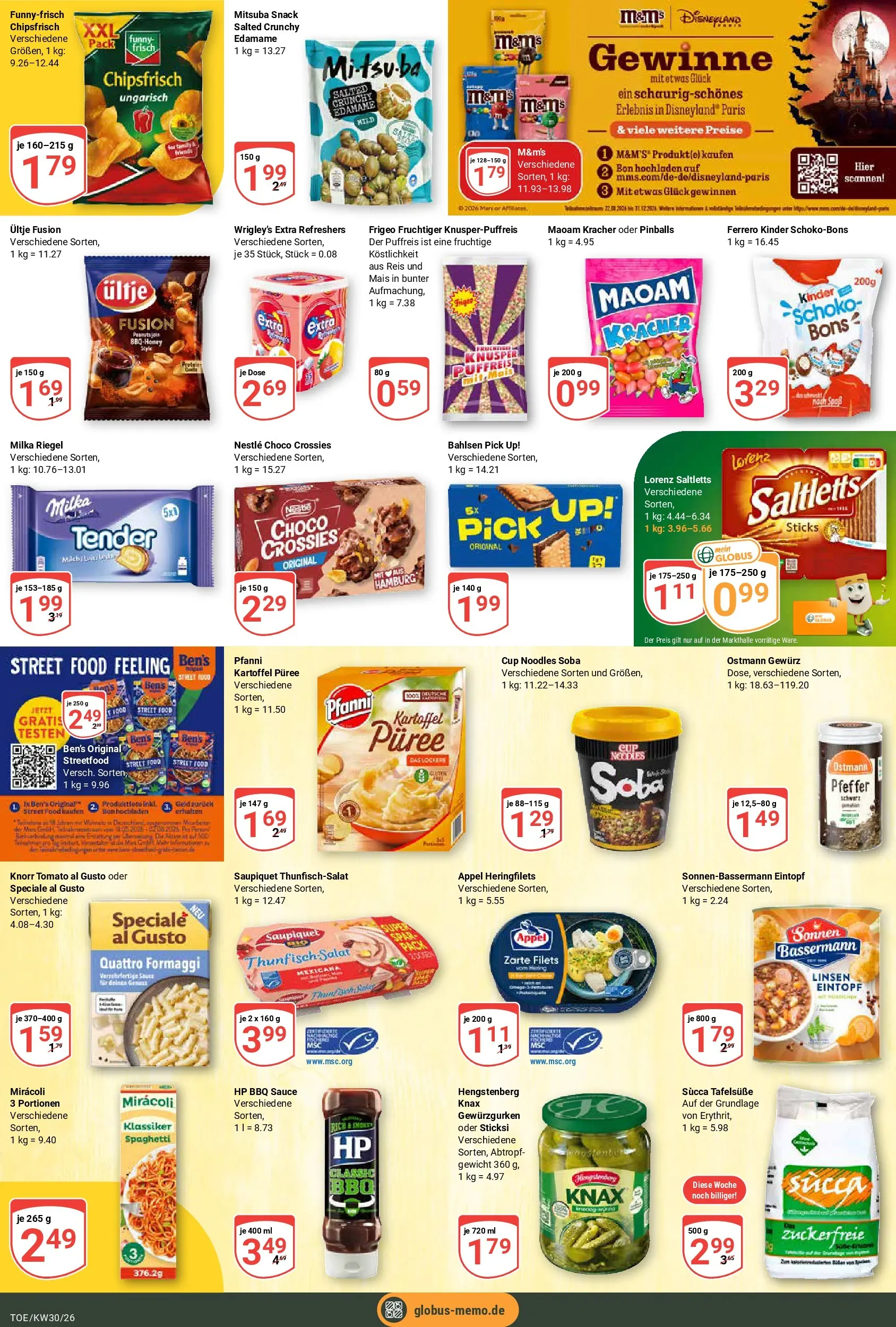 Globus Prospekt Tönisvorst (ab 20.07.2026) » Angebote online | Seite: 11 | Produkte: Thunfisch, M&M's, Milka, Reis