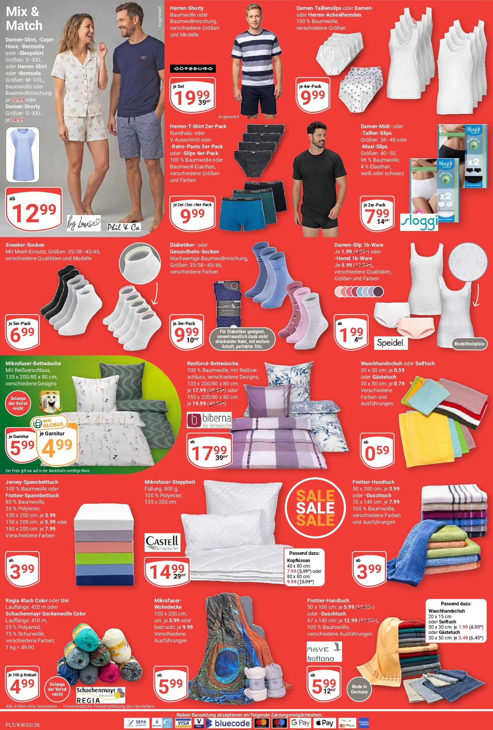Globus Prospekt Plattling (ab 20.07.2026) » Angebote online | Seite: 24 | Produkte: Bermuda, Bettwäsche, Kopfkissen, Hemd