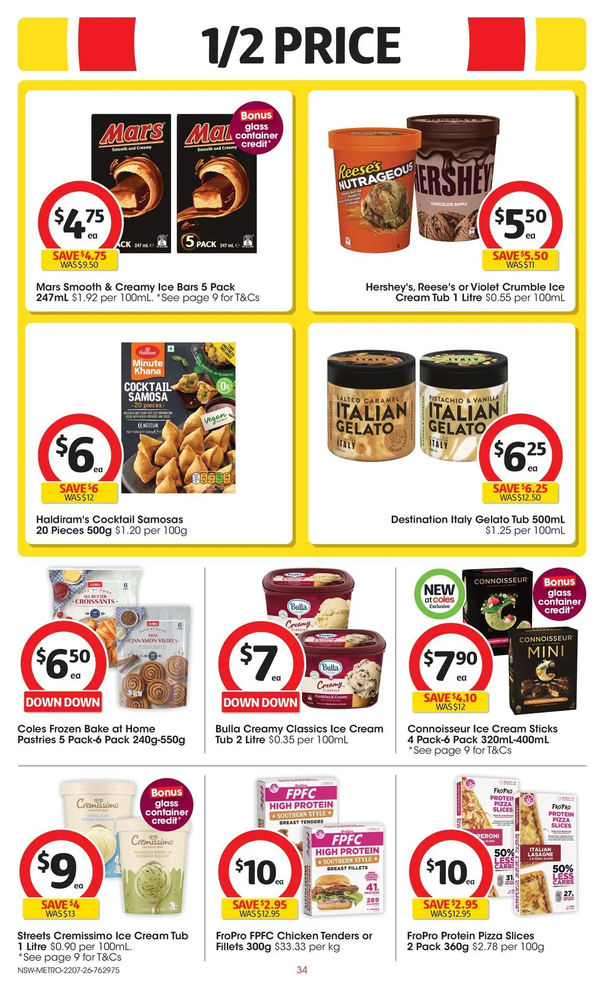 ﻿Coles catalogue valid from 22/07/2026 > Online Australia | Page: 34 | Products: Chocolate, Chicken, Cream, Ice cream