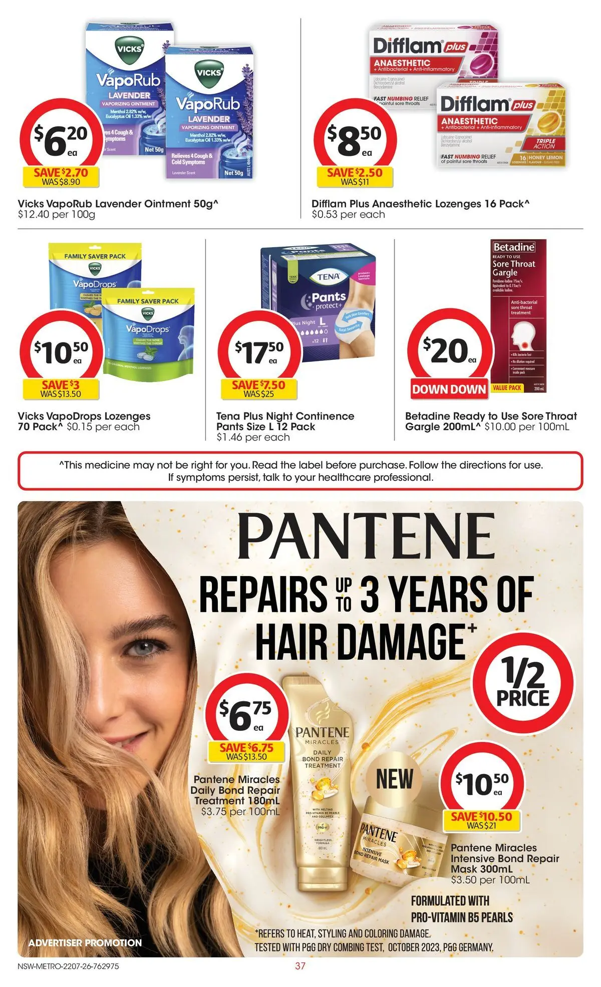 ﻿Coles catalogue valid from 22/07/2026 > Online Australia | Page: 37 | Products: Pants, Lemon, Treatment, Vitamin