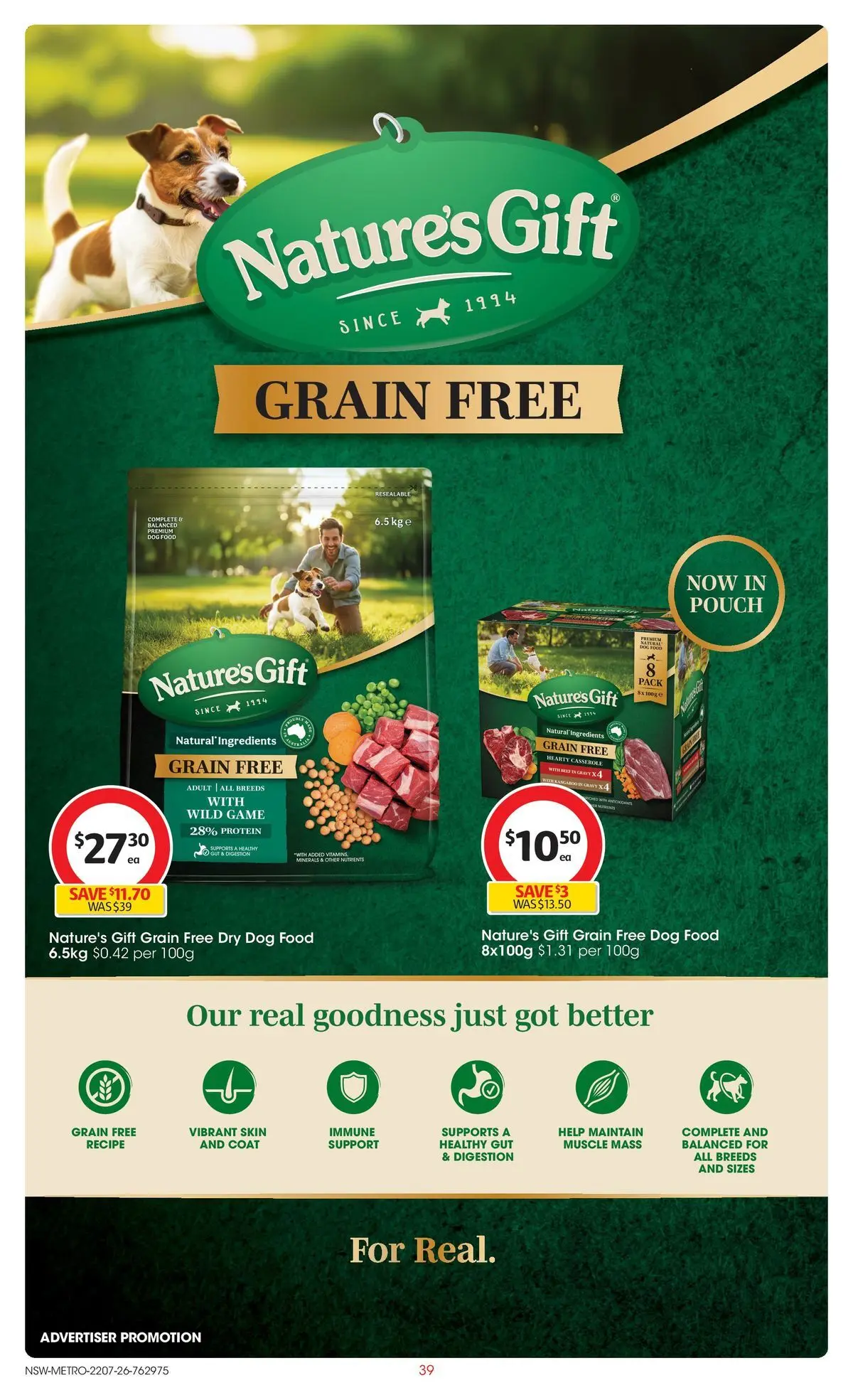 ﻿Coles catalogue valid from 22/07/2026 > Online Australia | Page: 39 | Products: Beef, Dog food, Coat, Game