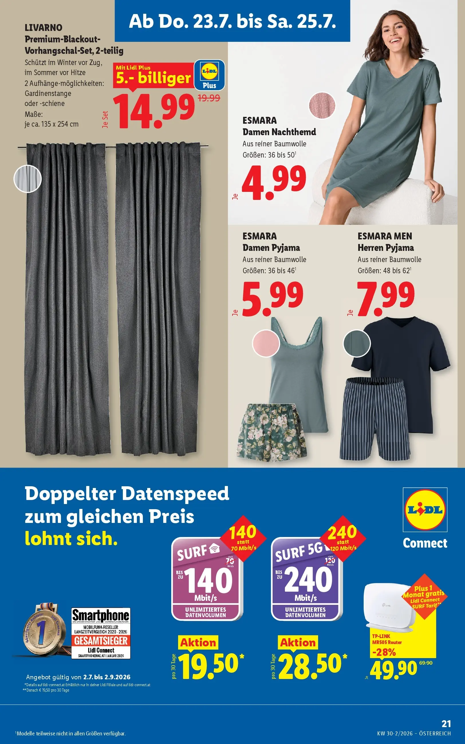 Lidl - Lidl ab 23.07.2026 - Angebote ab donnerstag | Seite: 25 | Produkte: Pyjama, Smartphone