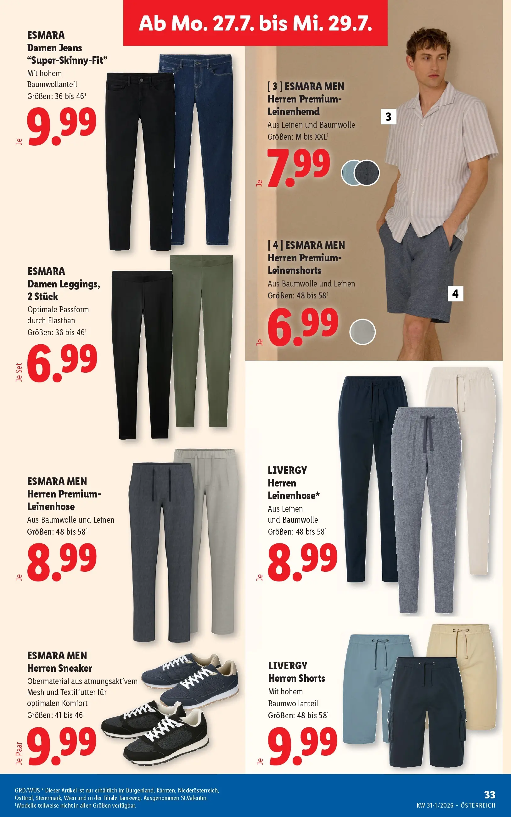 Lidl - Lidl ab 23.07.2026 - Angebote ab donnerstag | Seite: 40 | Produkte: Leggings, Jeans