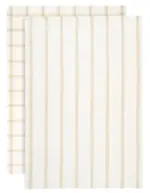 m&ouml;max Dornbirn - Ihr Trendm&ouml;belhaus in Dornbirn Geschirrtuch-Set Emma Wei&szlig;/Beige, 2-teilig