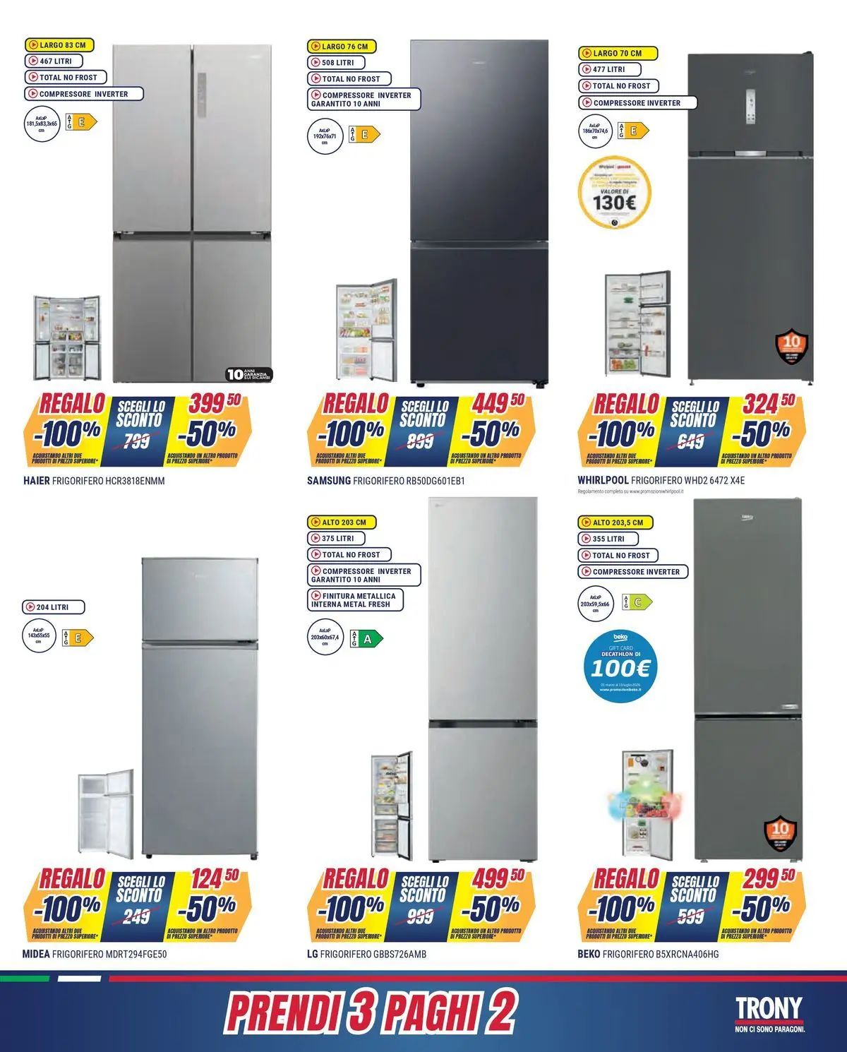 Nuovo Offerte volantino Prendi 3 paghi 2 dal 16/06/2026 > offerte anteprima 🛍️ | Pagina: 5 | Prodotti: Compressore, Frigorifero, Samsung