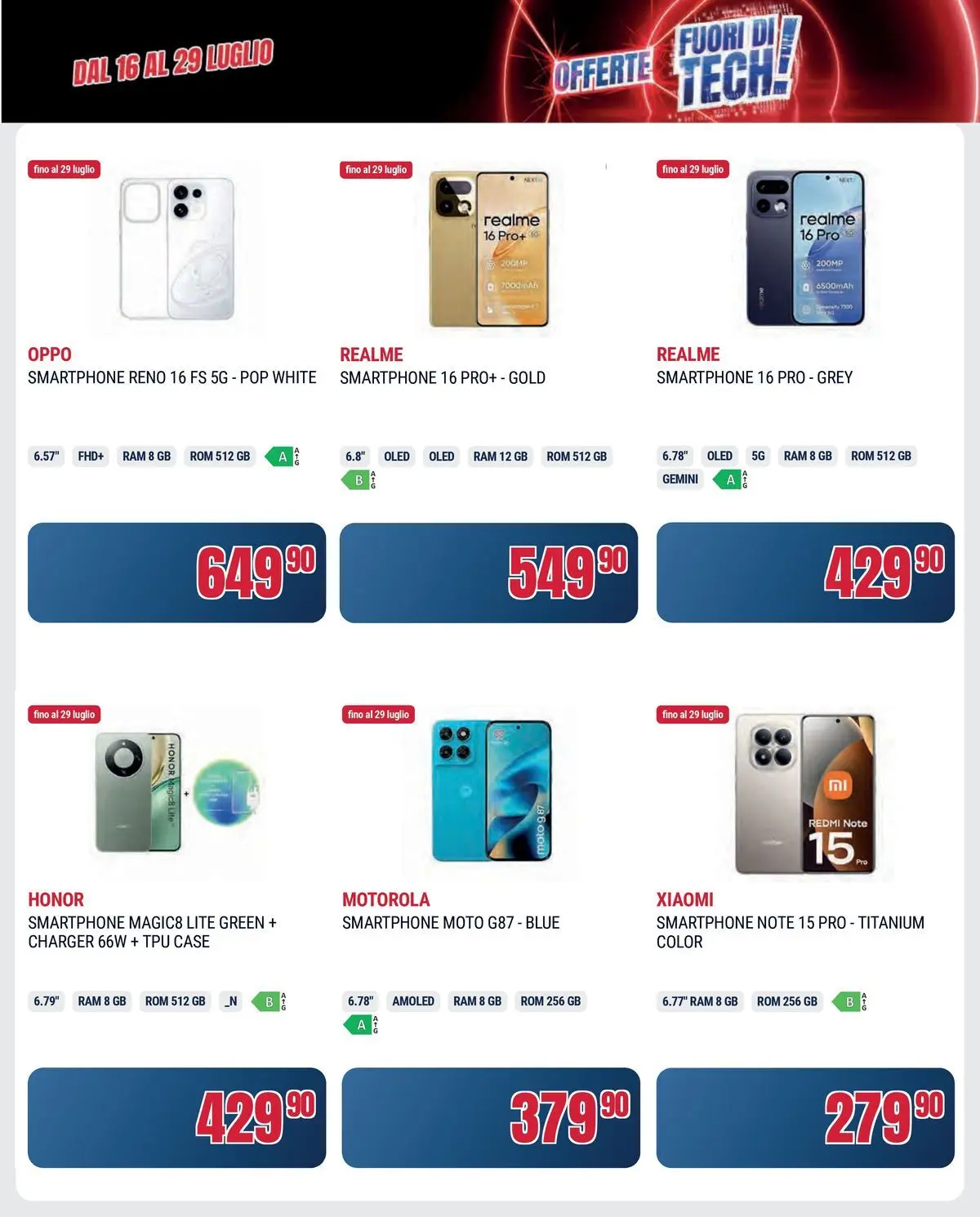 Nuovo Offerte volantino Prendi 3 paghi 2 dal 16/06/2026 > offerte anteprima 🛍️ | Pagina: 23 | Prodotti: Xiaomi, Smartphone