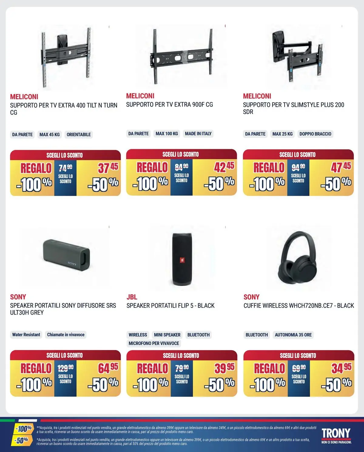 Nuovo Offerte volantino Prendi 3 paghi 2 dal 16/06/2026 > offerte anteprima 🛍️ | Pagina: 37 | Prodotti: TV, Cuffie, Microfono, Speaker