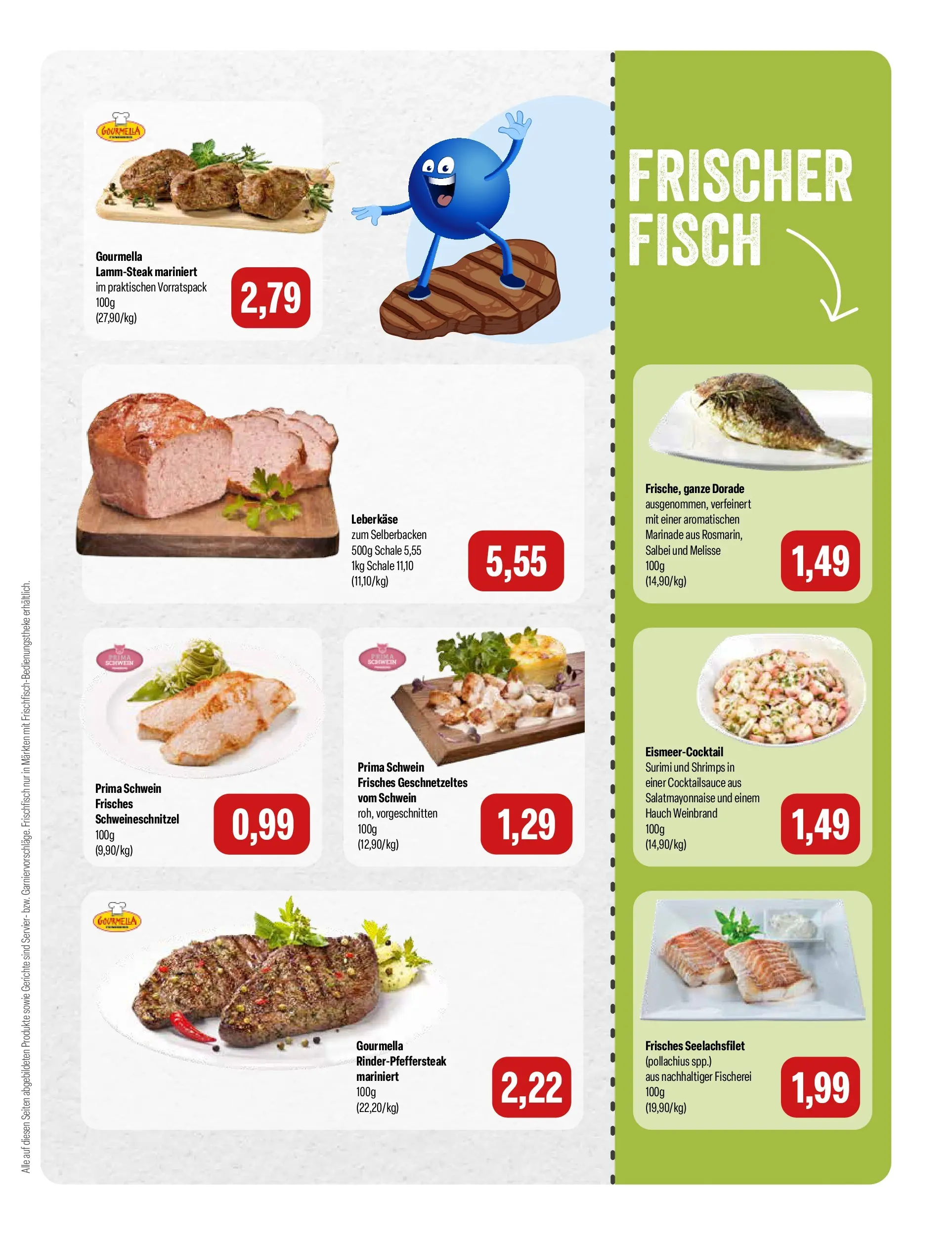 Feneberg Aktuelle Angebote (ab 22.07.2026) zum Blättern | Seite: 3 | Produkte: Dorade, Fisch, Leberkase