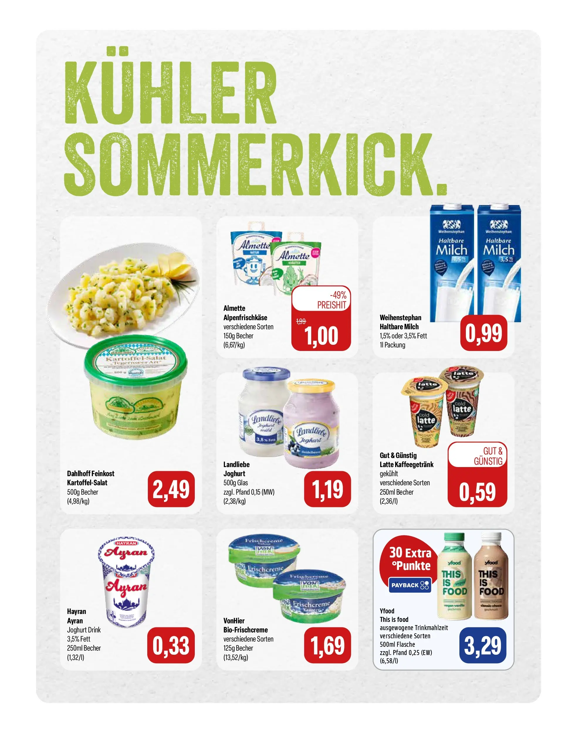 Feneberg Aktuelle Angebote (ab 22.07.2026) zum Blättern | Seite: 6 | Produkte: Milch, Joghurt, Haltbare milch, YFood