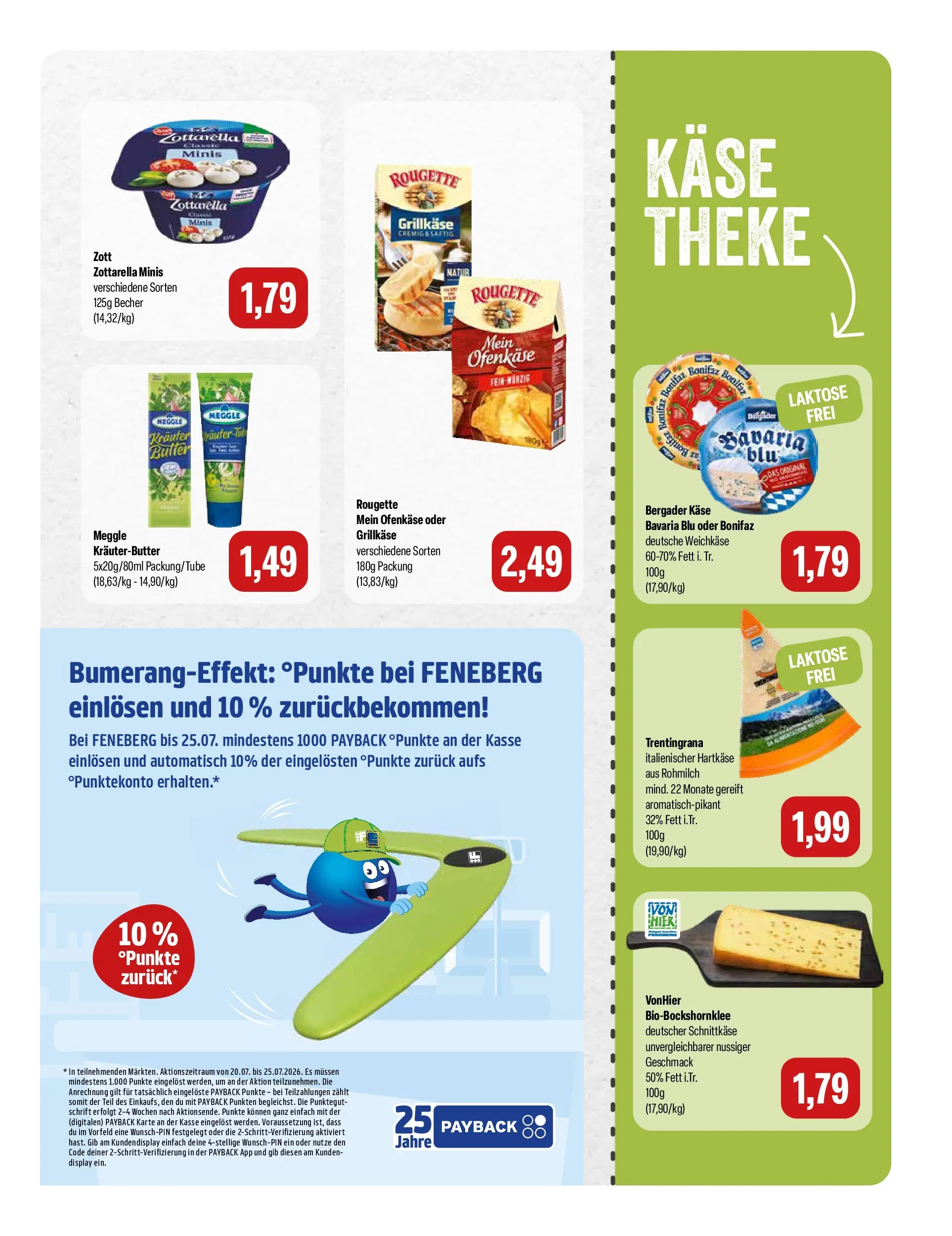 Feneberg Aktuelle Angebote (ab 22.07.2026) zum Blättern | Seite: 7 | Produkte: Käse, Theke, Kräuterbutter
