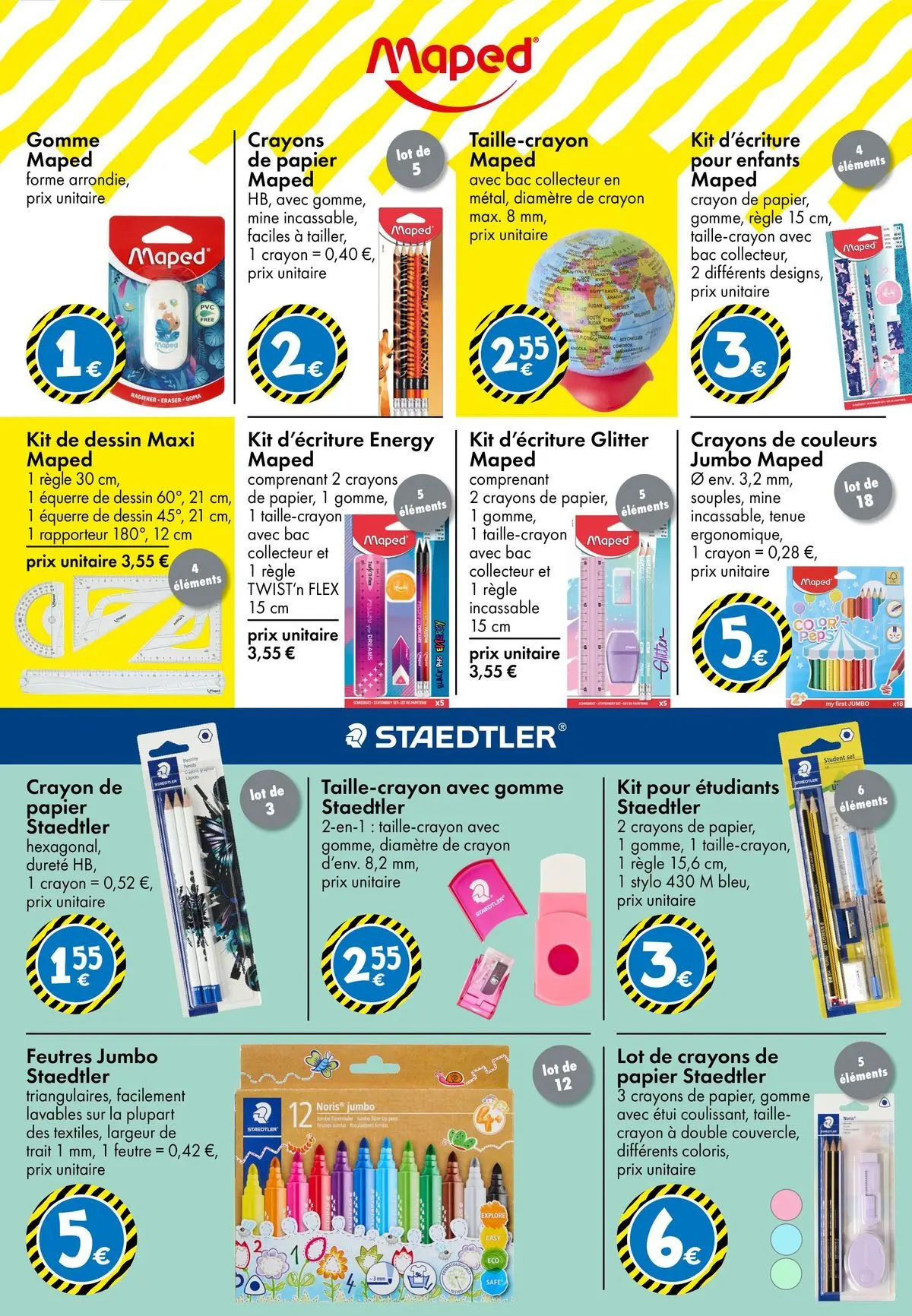 TEDi - TEDi - Retour à l'école à partir du 17/07/2026 - promo en ligne | Page: 9 | Produits: Règle, Étui, Crayon, Stylo