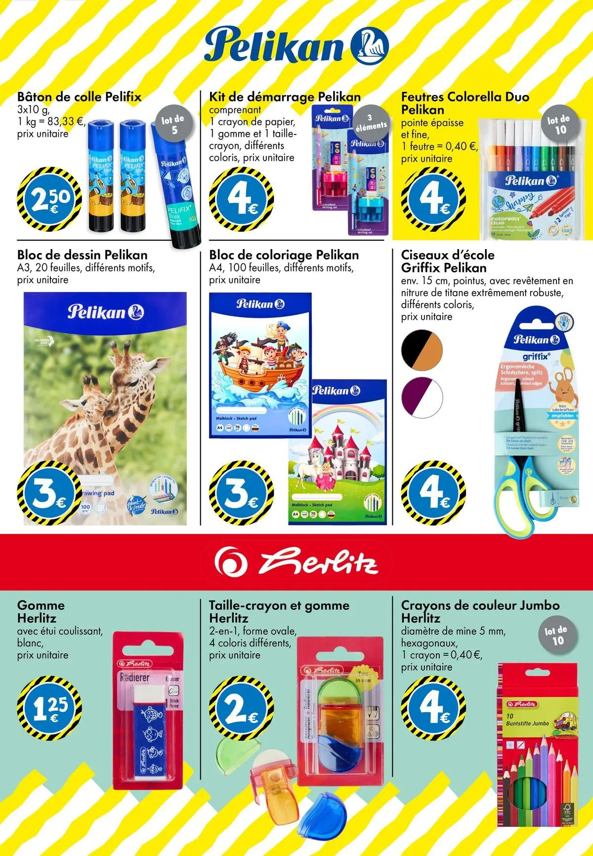 TEDi - TEDi - Retour à l'école à partir du 17/07/2026 - promo en ligne | Page: 11 | Produits: Crayon, Crayons de couleur, Colle, Ciseaux