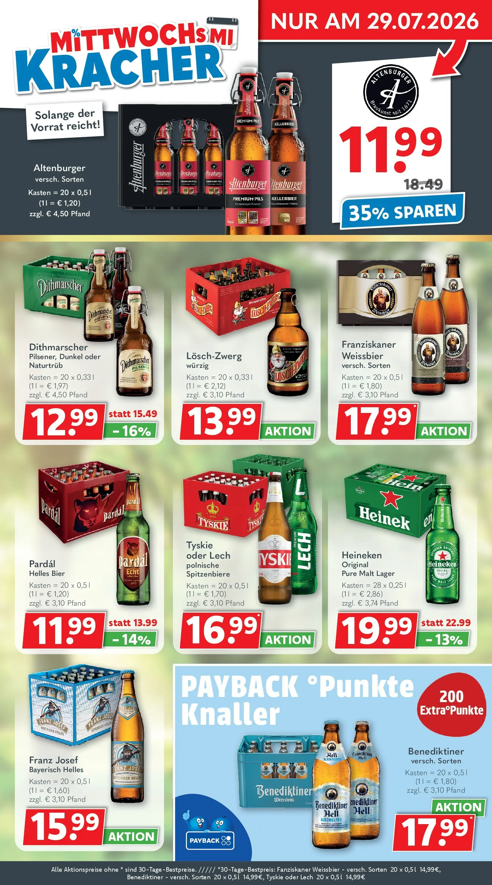 Getränkeland - Getränkeland: Getränkeangebote (ab 20.07.2026) zum Blättern | Seite: 3 | Produkte: Franziskaner, Tyskie, Bier, Pils