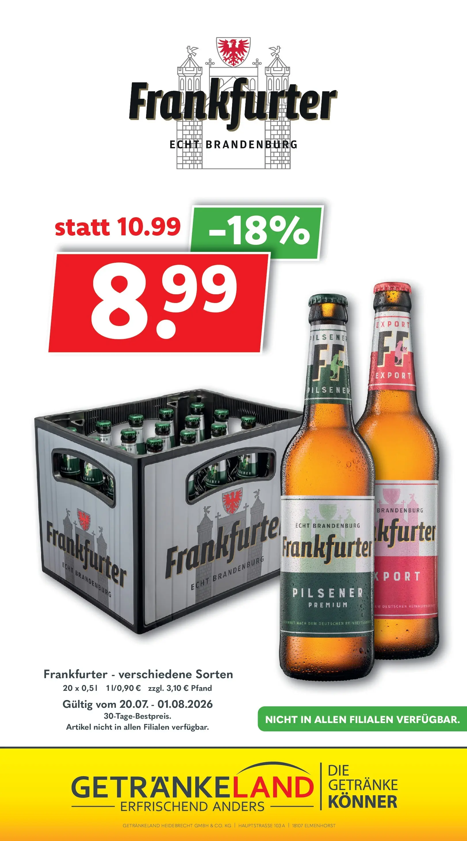 Getränkeland - Getränkeland: Getränkeangebote (ab 20.07.2026) zum Blättern | Seite: 9
