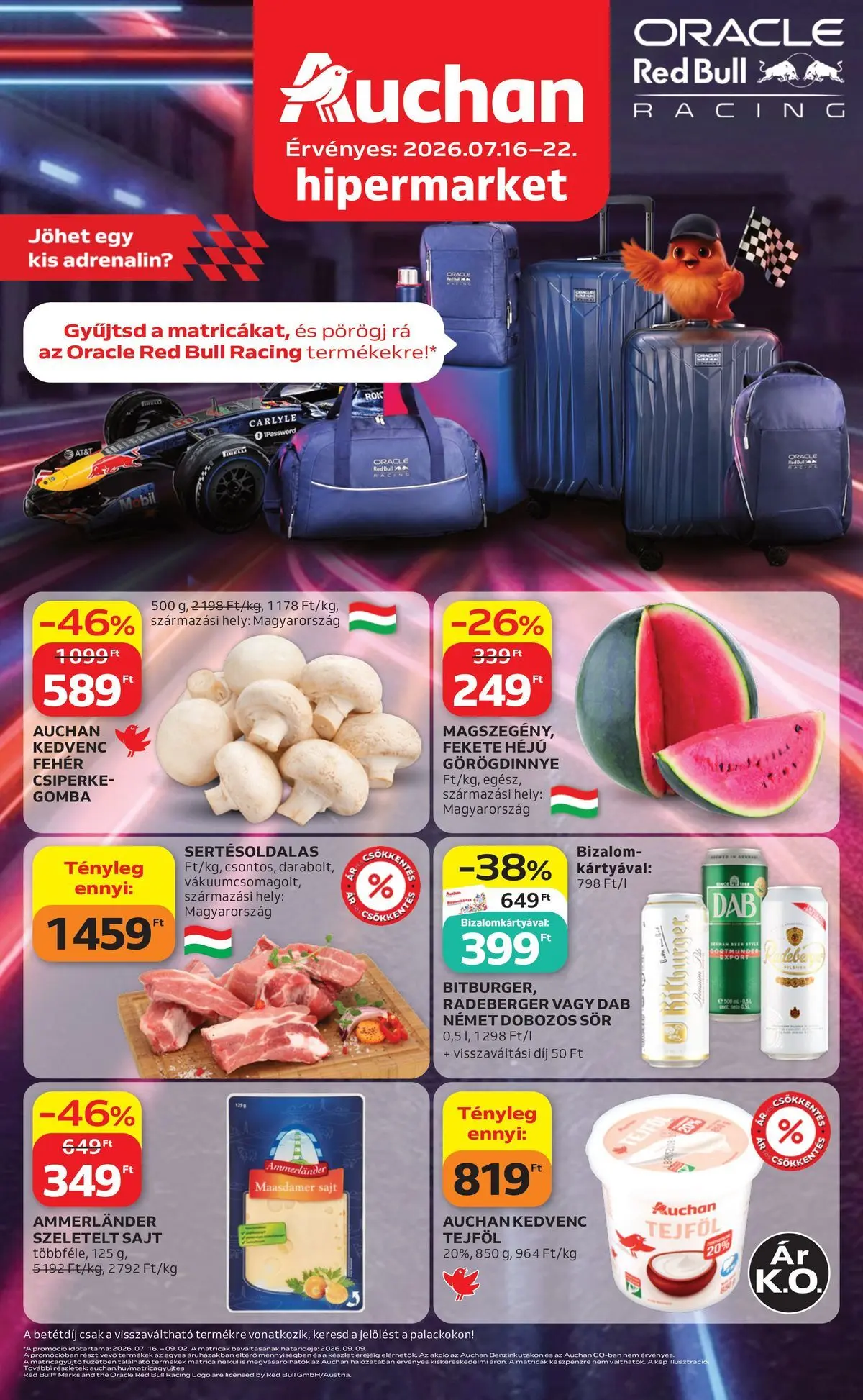 Auchan akciós újság Szeged - 2026.07.16. -tól/töl > akció, lapozható szórólap 🛍️ | Oldal: 1