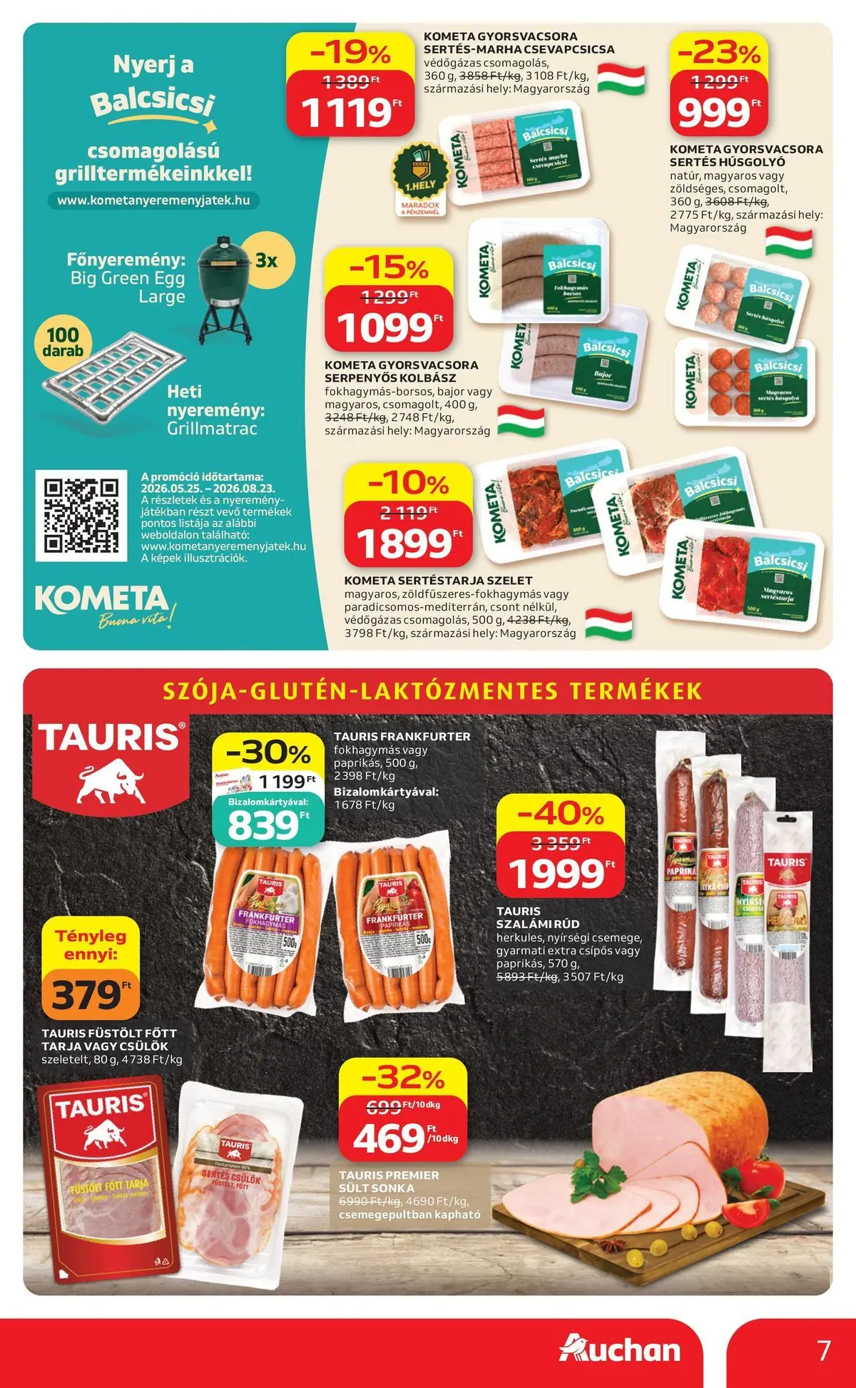 Auchan akciós újság Szeged - 2026.07.16. -tól/töl > akció, lapozható szórólap 🛍️ | Oldal: 7