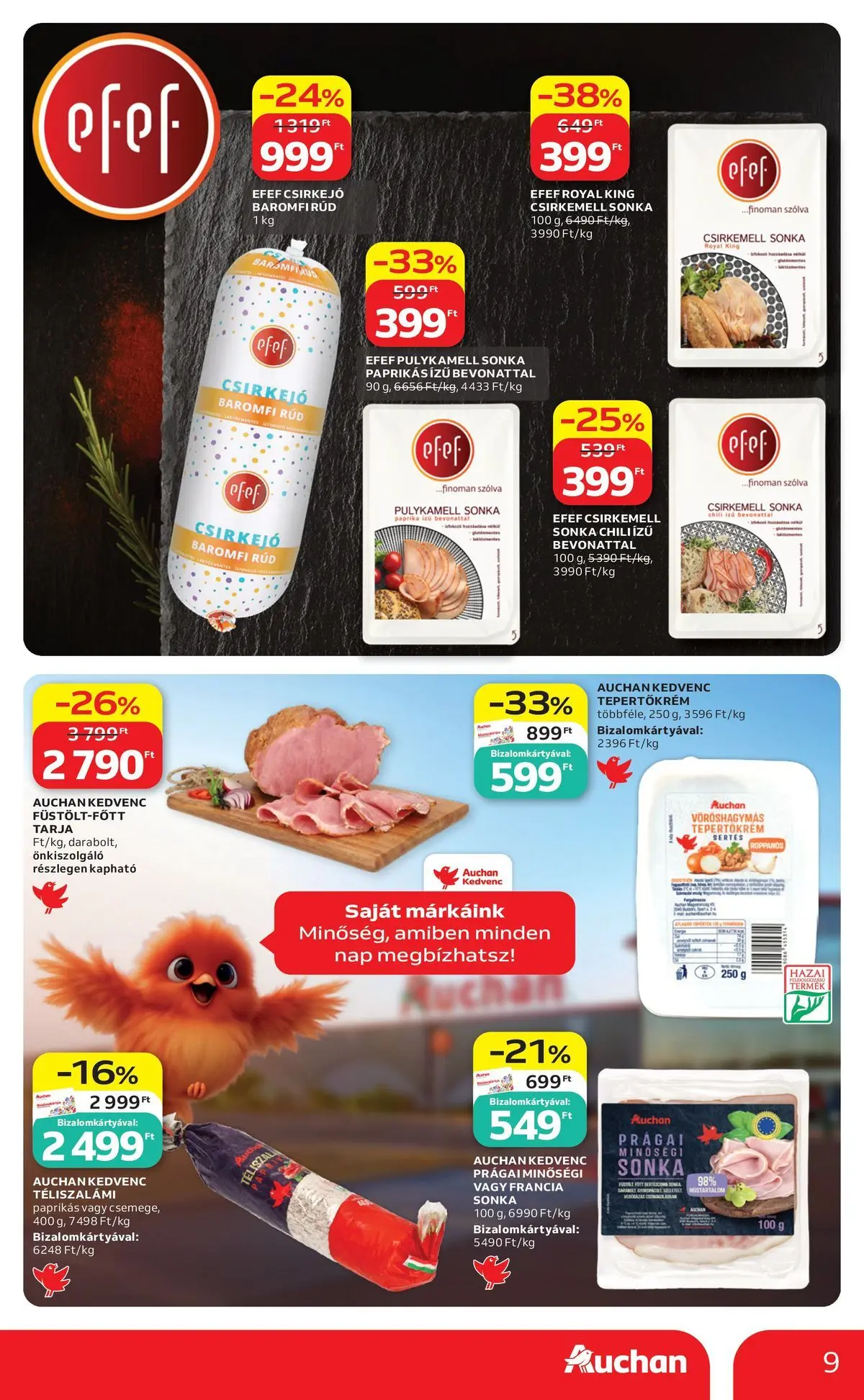 Auchan akciós újság Szeged - 2026.07.16. -tól/töl > akció, lapozható szórólap 🛍️ | Oldal: 9