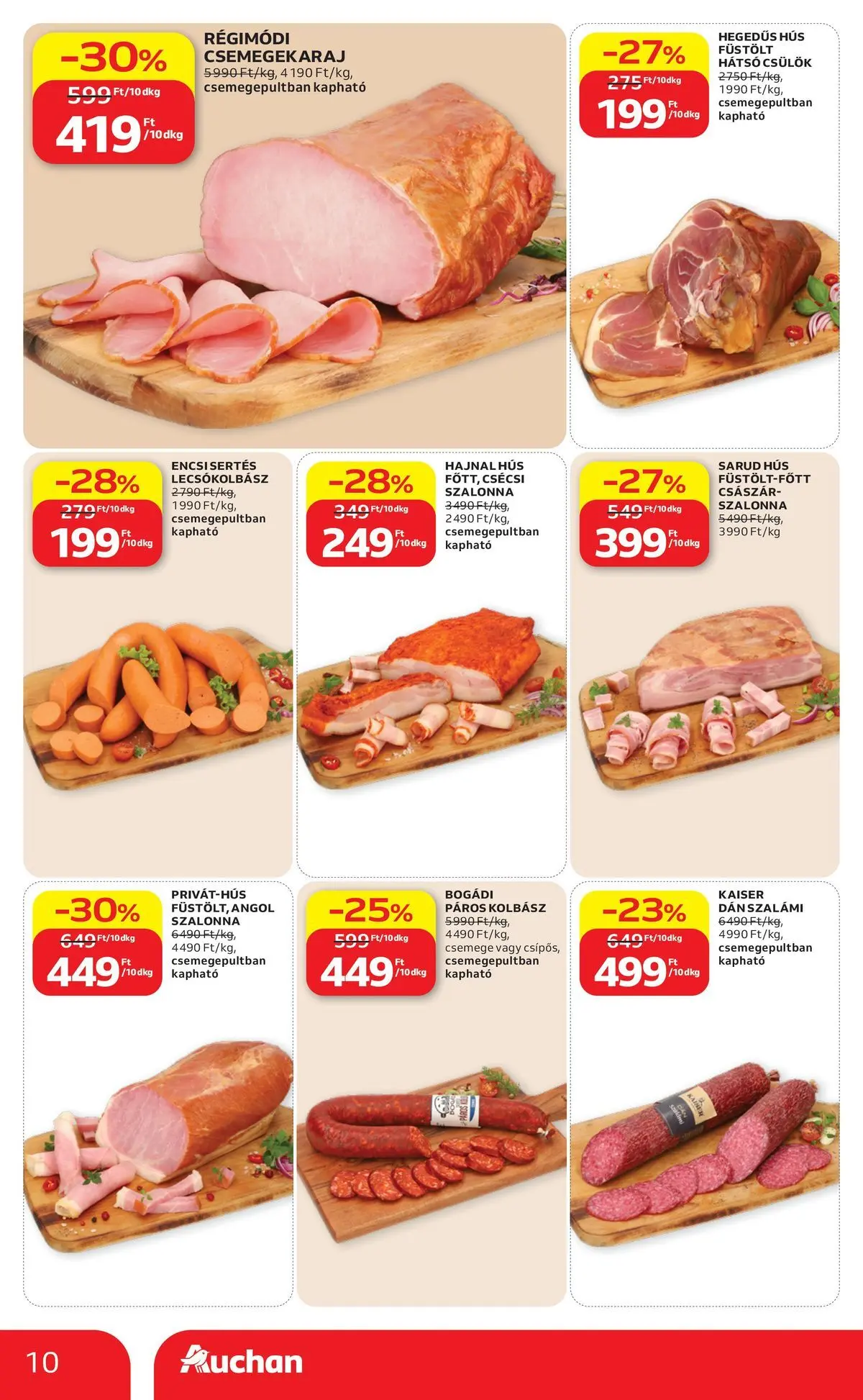 Auchan akciós újság Szeged - 2026.07.16. -tól/töl > akció, lapozható szórólap 🛍️ | Oldal: 10