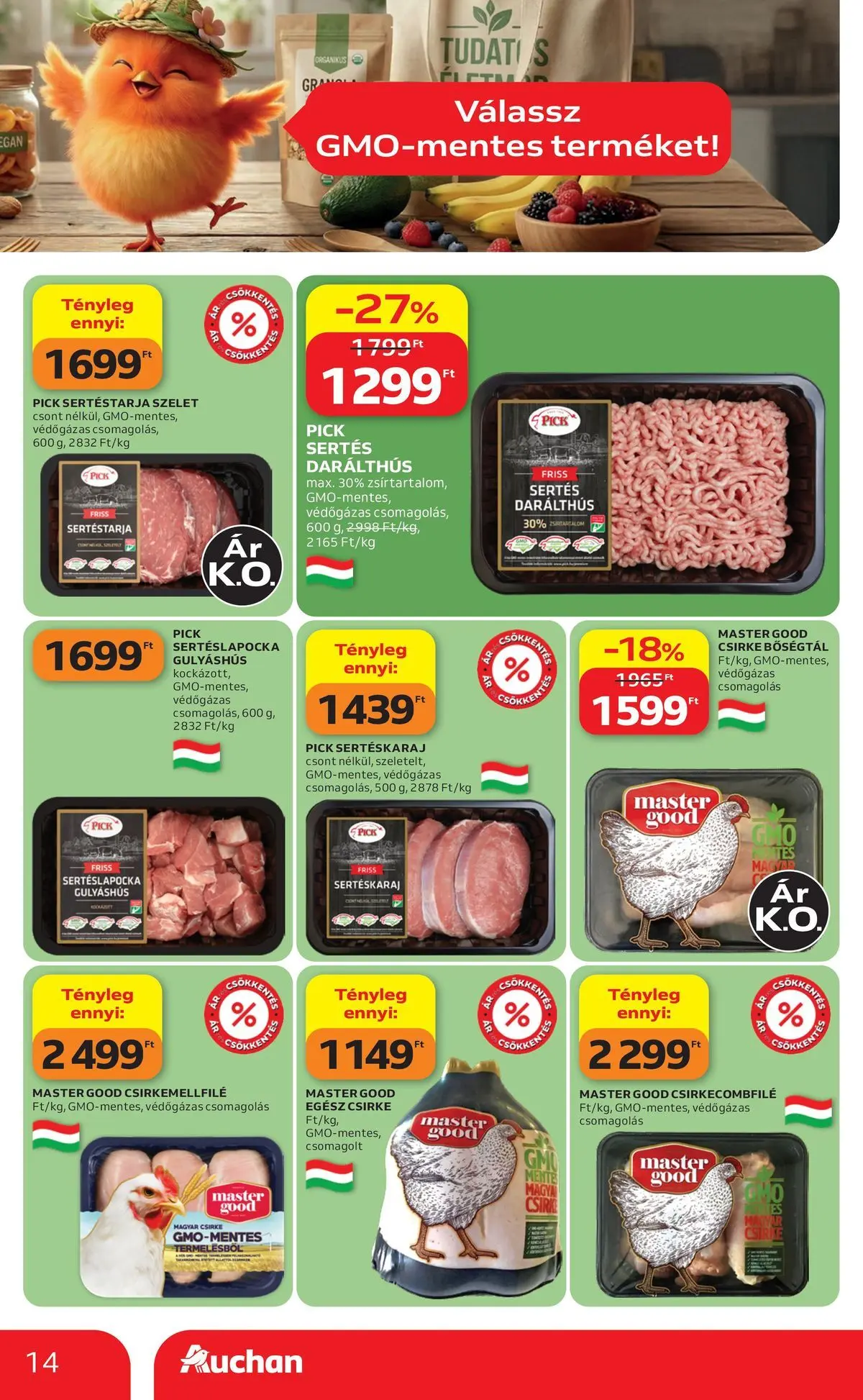 Auchan akciós újság Szeged - 2026.07.16. -tól/töl > akció, lapozható szórólap 🛍️ | Oldal: 14