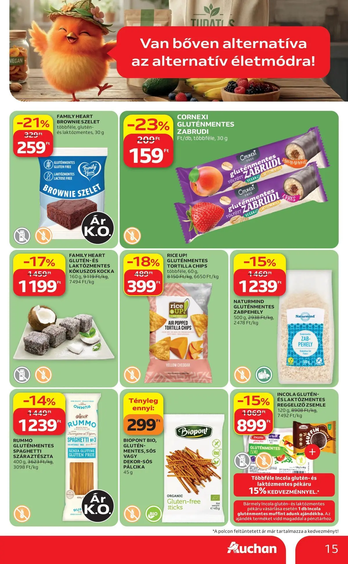 Auchan akciós újság Szeged - 2026.07.16. -tól/töl > akció, lapozható szórólap 🛍️ | Oldal: 15