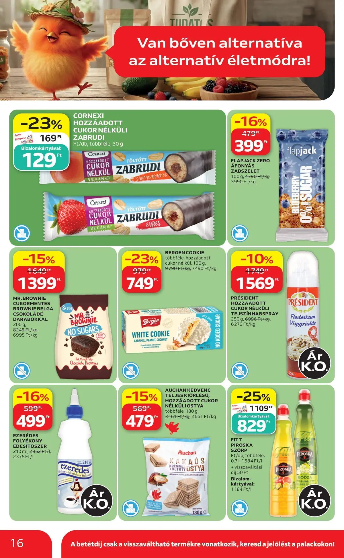 Auchan akciós újság Szeged - 2026.07.16. -tól/töl > akció, lapozható szórólap 🛍️ | Oldal: 16