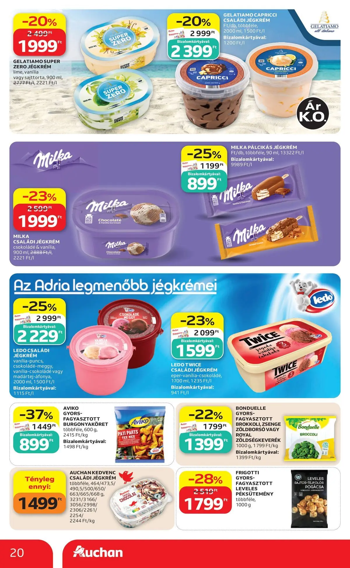 Auchan akciós újság Szeged - 2026.07.16. -tól/töl > akció, lapozható szórólap 🛍️ | Oldal: 20