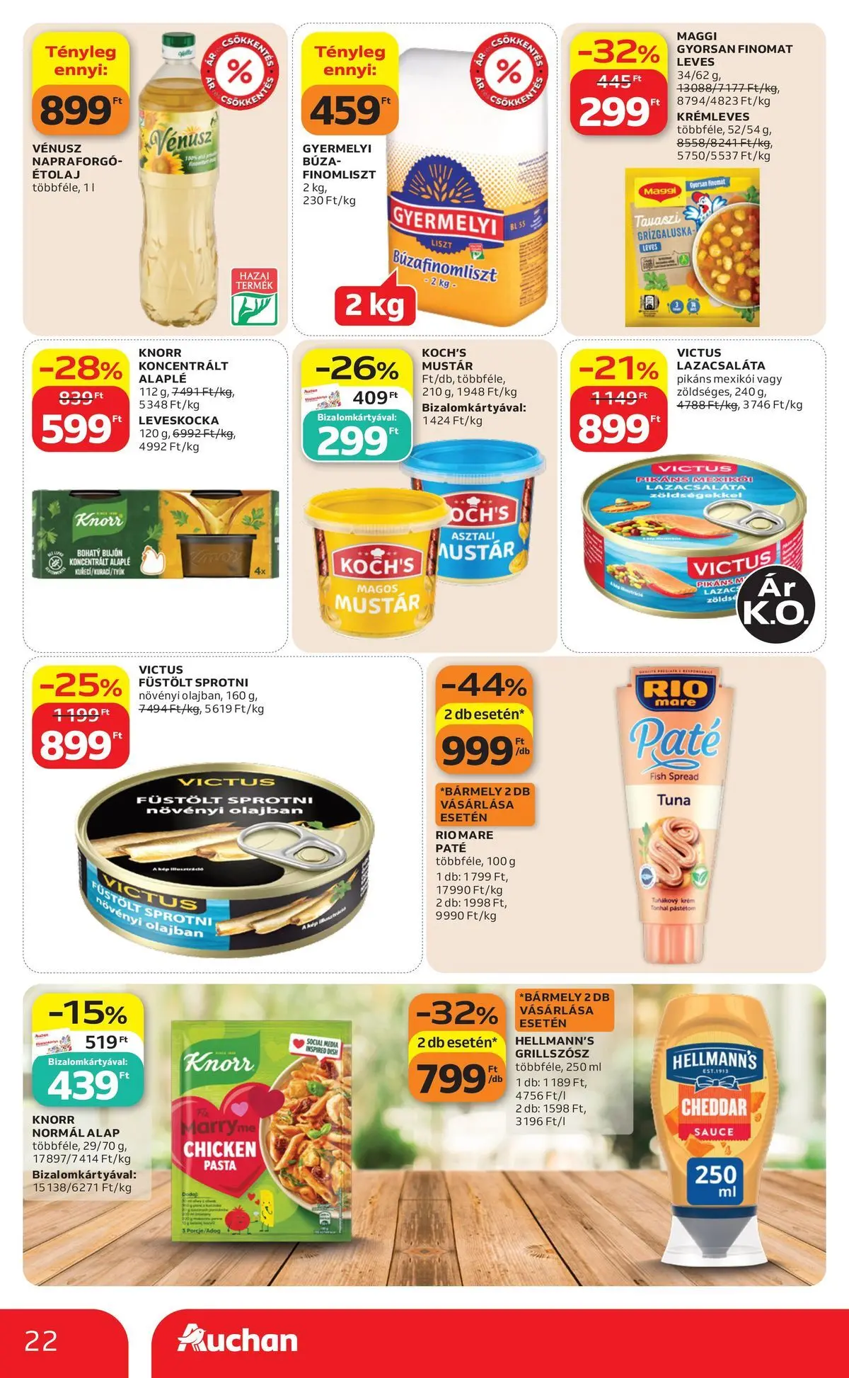 Auchan akciós újság Szeged - 2026.07.16. -tól/töl > akció, lapozható szórólap 🛍️ | Oldal: 22