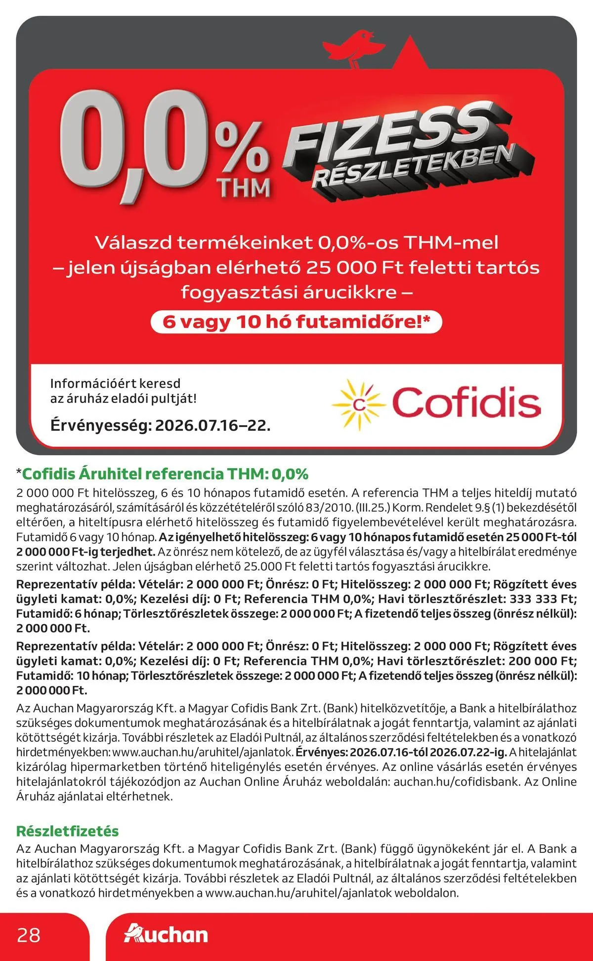 Auchan akciós újság Szeged - 2026.07.16. -tól/töl > akció, lapozható szórólap 🛍️ | Oldal: 28