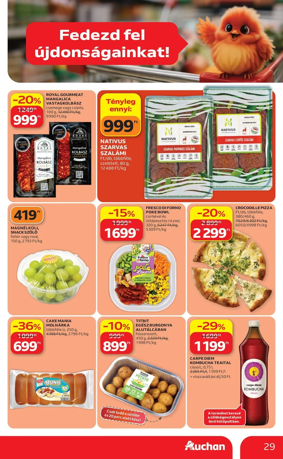 Auchan akciós újság Szeged - 2026.07.16. -tól/töl > akció, lapozható szórólap 🛍️ | Oldal: 29