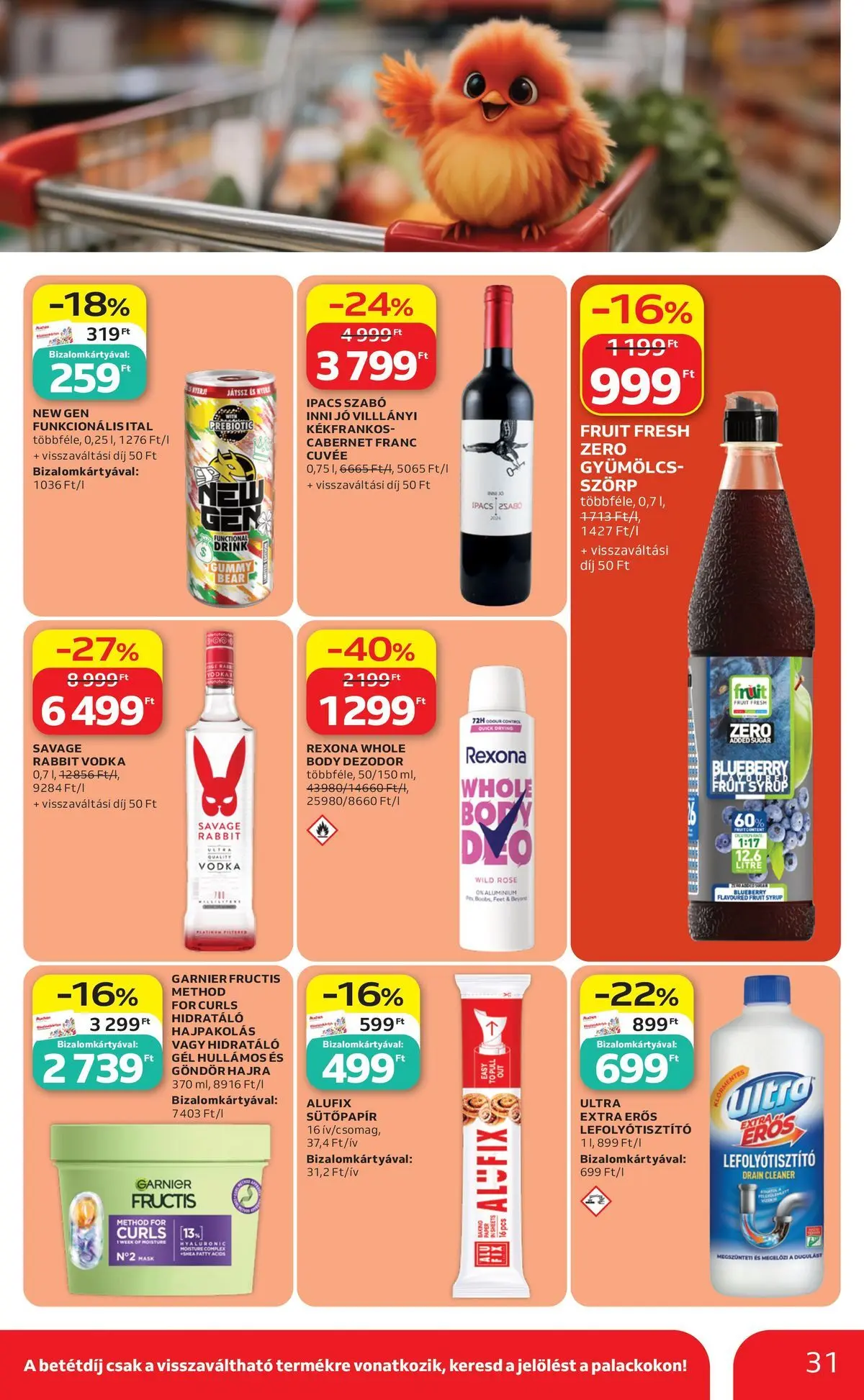 Auchan akciós újság Szeged - 2026.07.16. -tól/töl > akció, lapozható szórólap 🛍️ | Oldal: 31