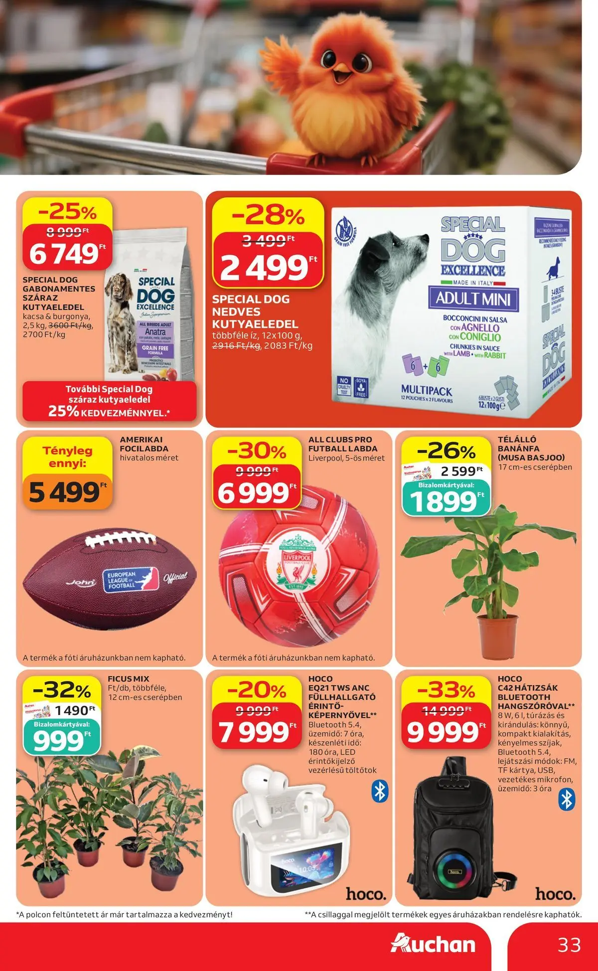Auchan akciós újság Szeged - 2026.07.16. -tól/töl > akció, lapozható szórólap 🛍️ | Oldal: 33
