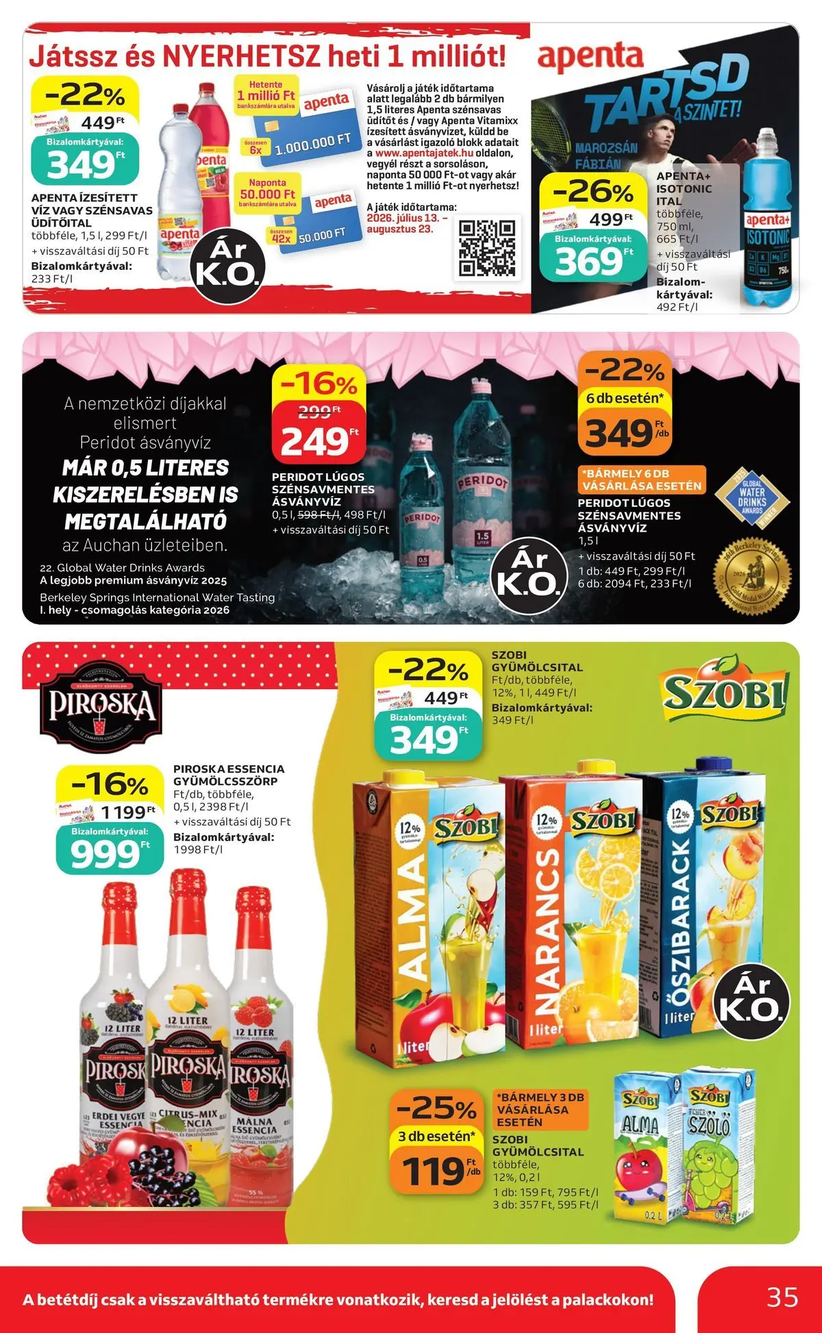 Auchan akciós újság Szeged - 2026.07.16. -tól/töl > akció, lapozható szórólap 🛍️ | Oldal: 35