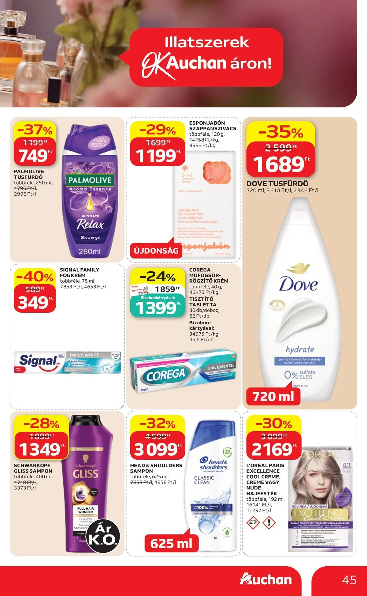 Auchan akciós újság Szeged - 2026.07.16. -tól/töl > akció, lapozható szórólap 🛍️ | Oldal: 45