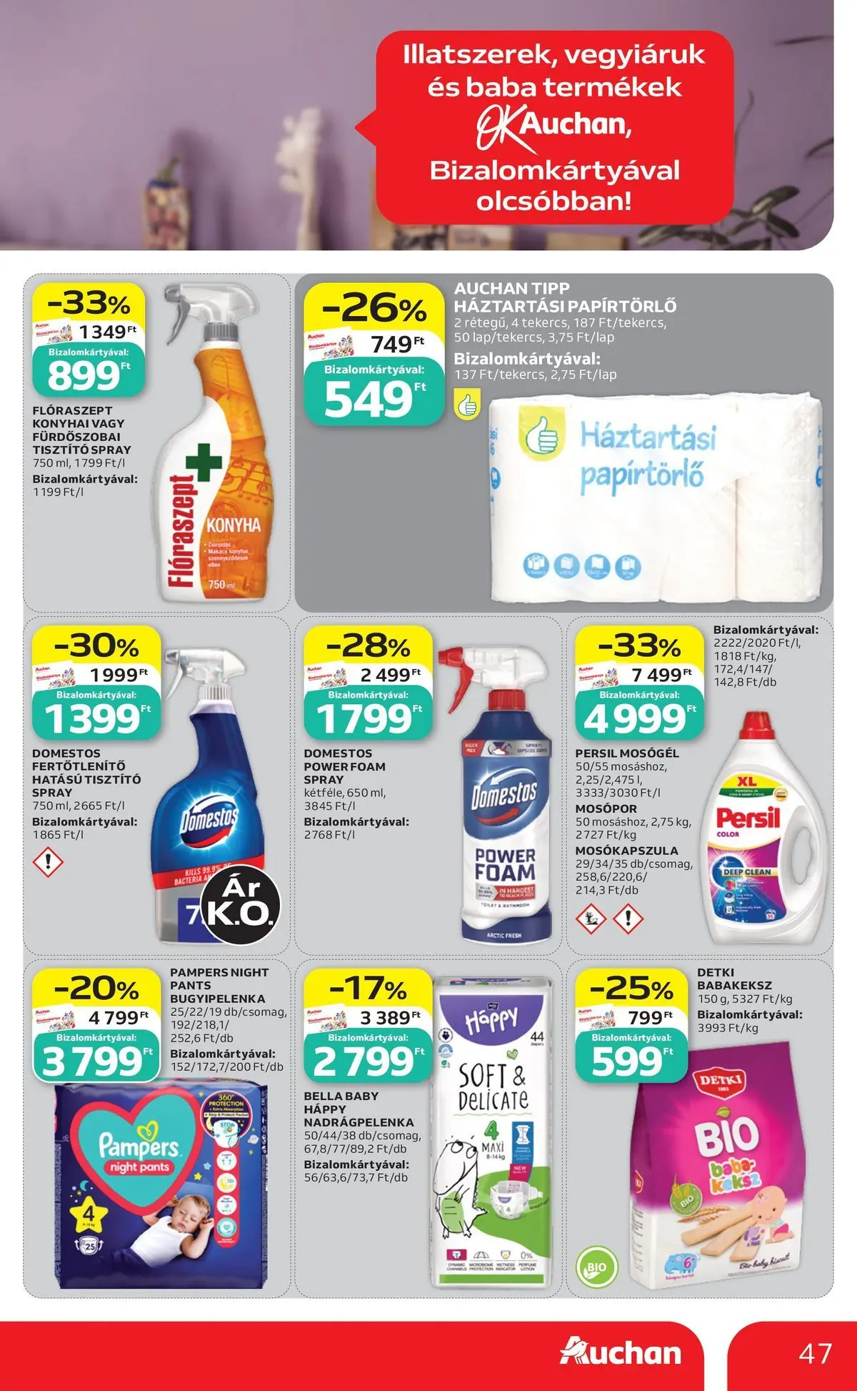 Auchan akciós újság Szeged - 2026.07.16. -tól/töl > akció, lapozható szórólap 🛍️ | Oldal: 47