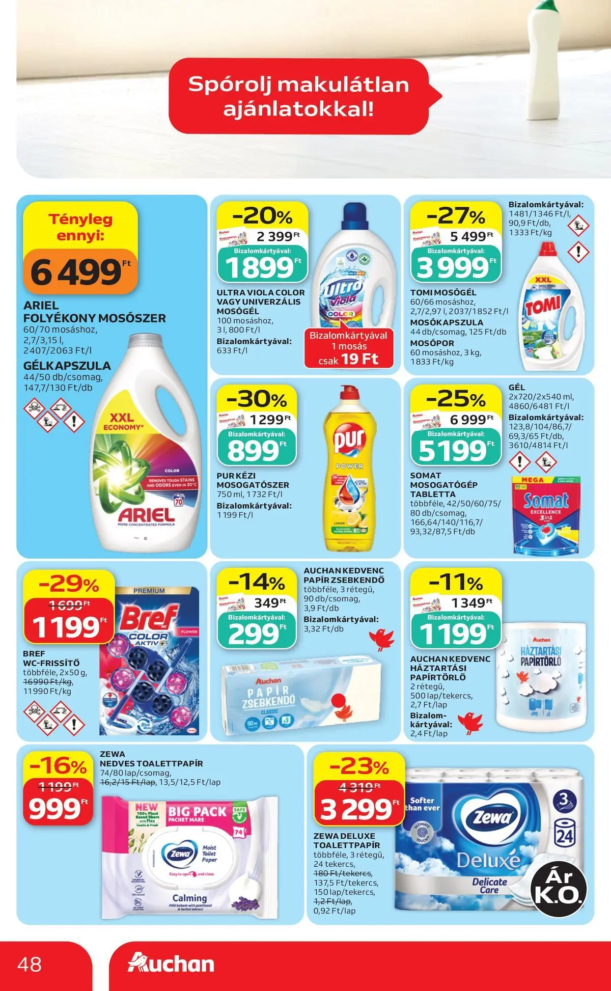 Auchan akciós újság Szeged - 2026.07.16. -tól/töl > akció, lapozható szórólap 🛍️ | Oldal: 48