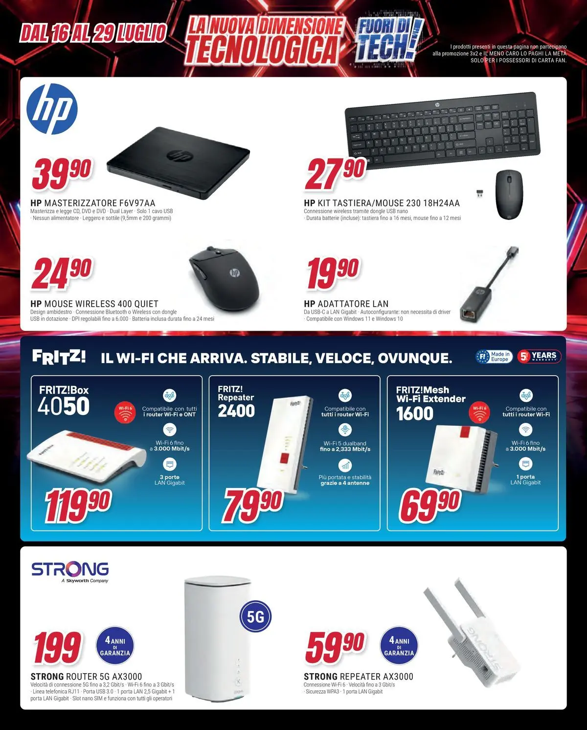 ﻿Trony volantino dal ﻿16/07/2026﻿ > ﻿Anteprima | Pagina: 39 | Prodotti: Router, Tastiera, Adattatore, USB