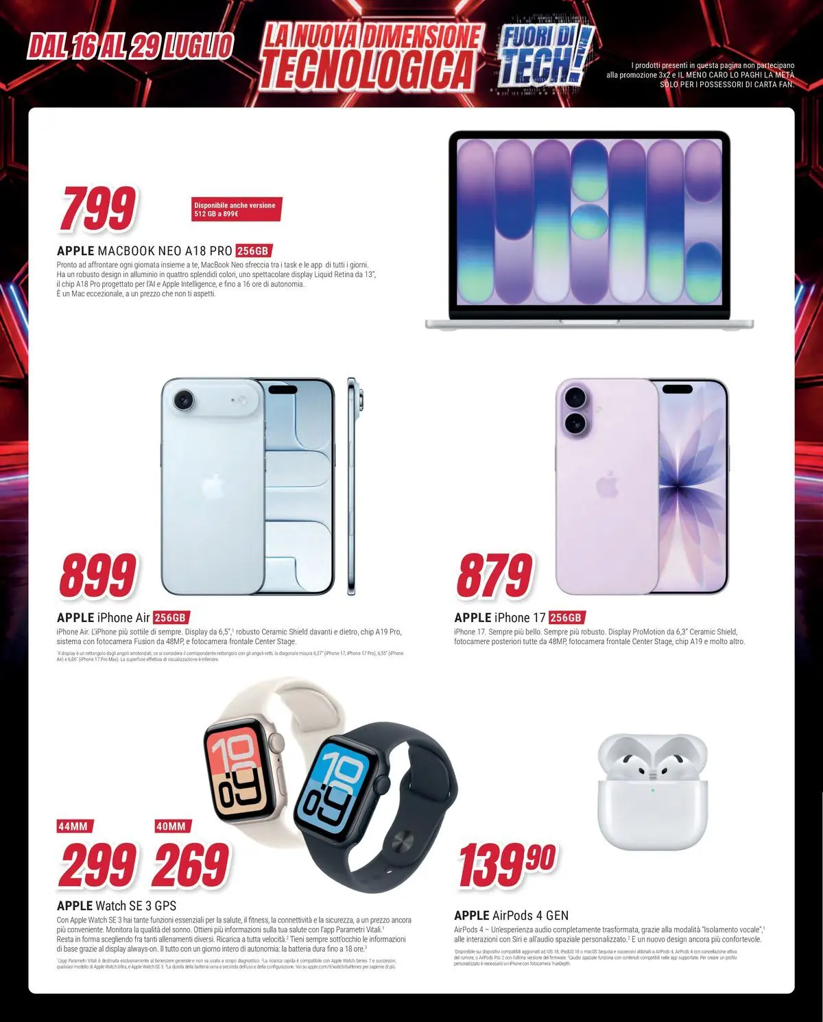 ﻿Trony volantino dal ﻿16/07/2026﻿ > ﻿Anteprima | Pagina: 46 | Prodotti: Audio, Alluminio, Macbook, Batteria