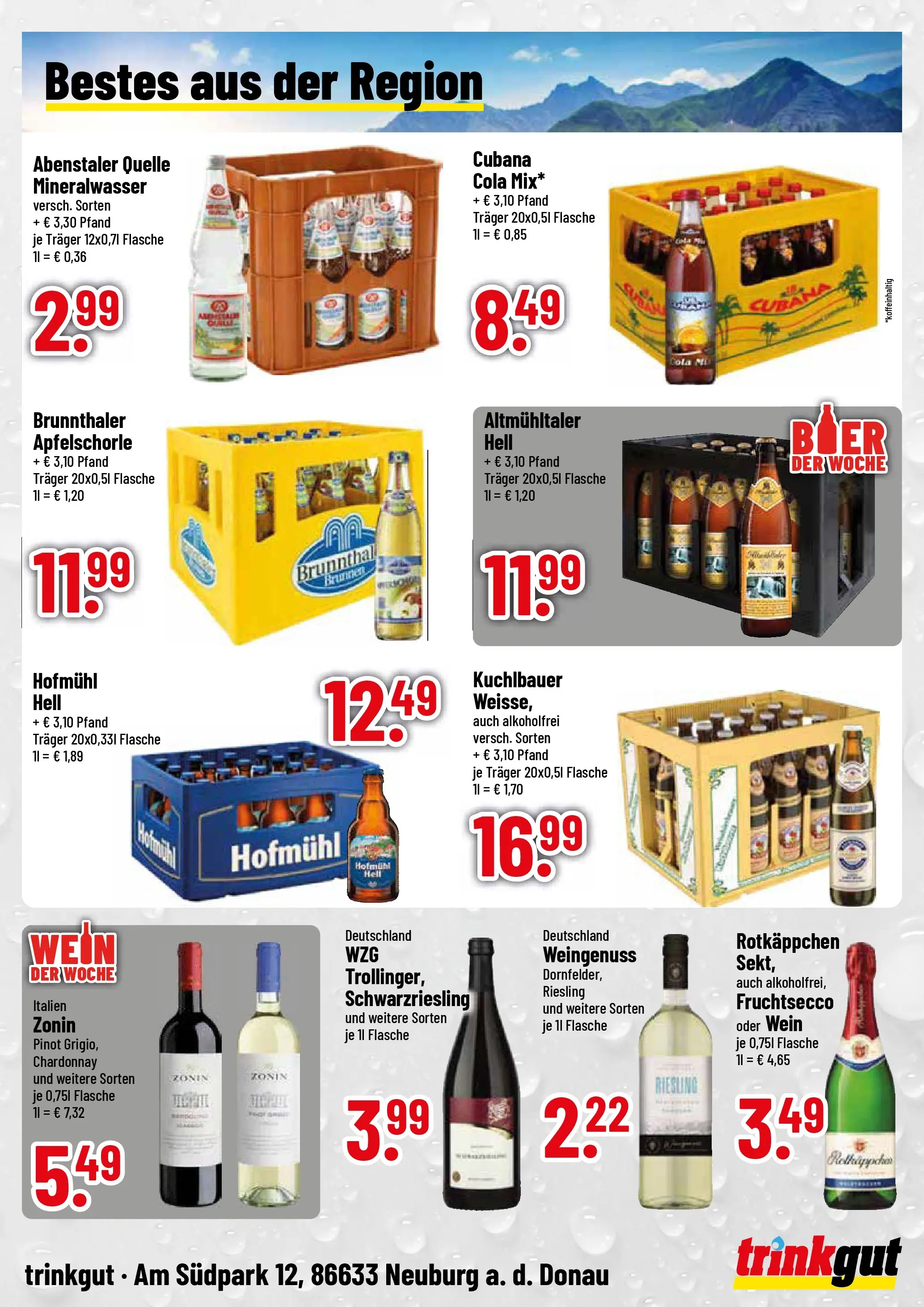 Trinkgut Prospekt Neuburg An Der Donau (ab 20.07.2026) » Angebote online | Seite: 4 | Produkte: Cola, Fruchtsecco, Rotkäppchen, Wein