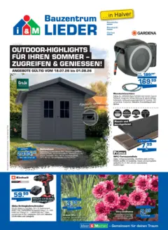 Angebote - Bauzentrum Lieder: Outdoor-Highlights für ihren Sommer ab 18.07.2026 gültig Angebote - Bauzentrum Lieder: Outdoor-Highlights für ihren Sommer ab 18.07.2026 gültig