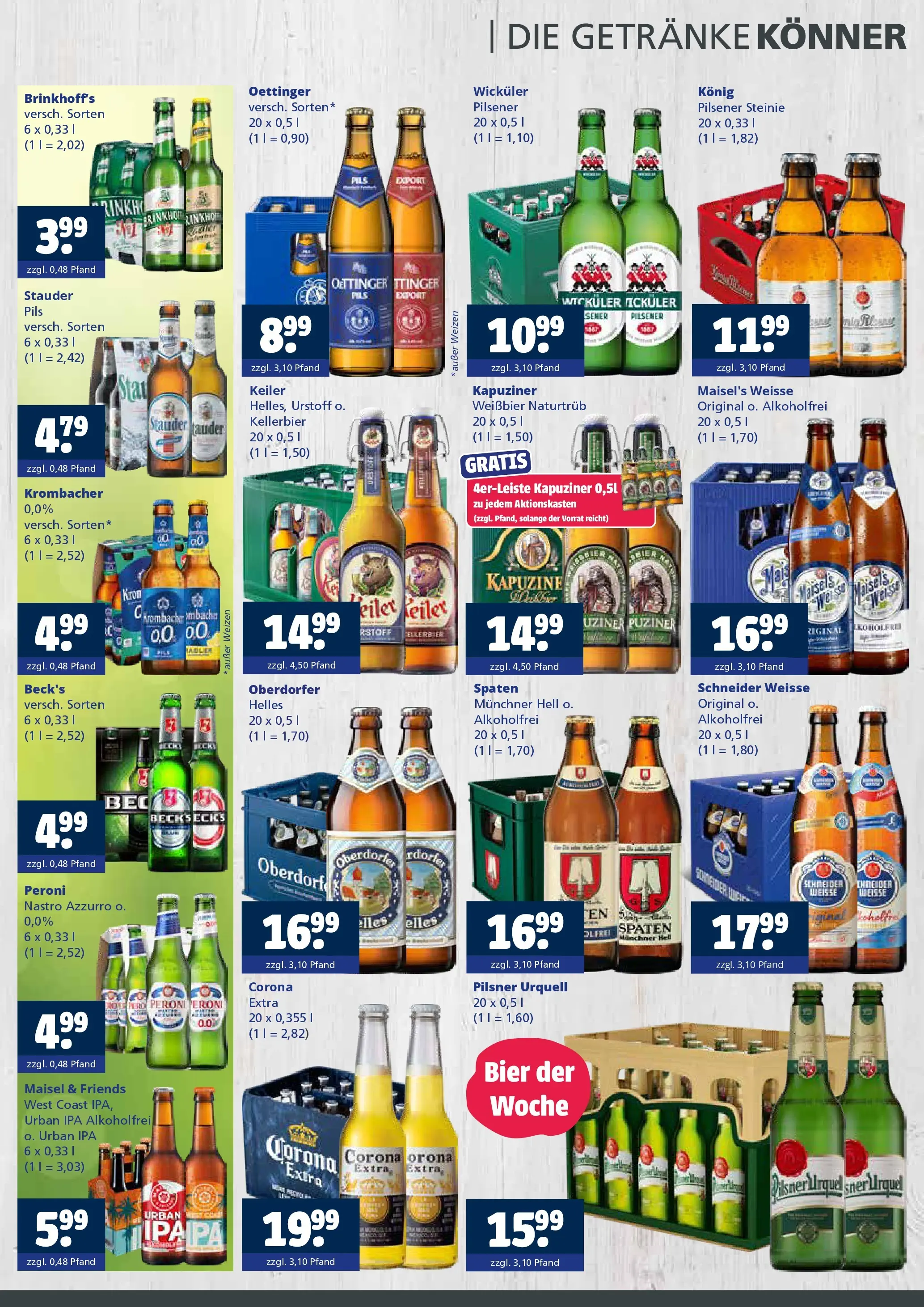 Angebote - Getränkewelt HSE: Getränkeangebote (ab 20.07.2026) zum Blättern | Seite: 2 | Produkte: Bier, Pils, Oettinger, Krombacher