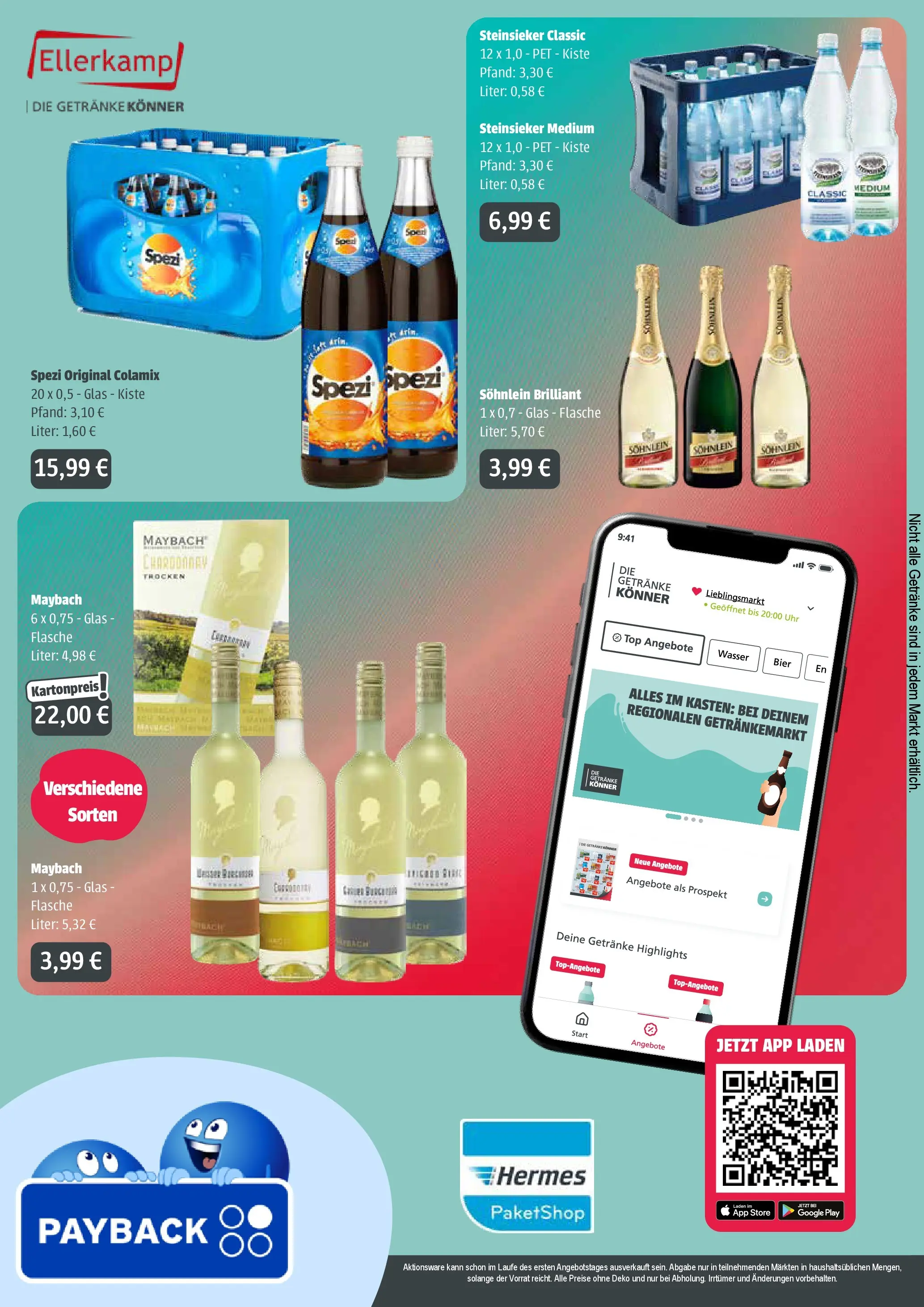 Angebote - Getränke Ellerkamp: Getränkeangebote (ab 20.07.2026) zum Blättern | Seite: 4 | Produkte: Top, Bier, Wasser, Uhr