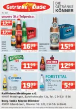 Getr&auml;nke Oase Getr&auml;nke Oase: Getr&auml;nkeangebote - bis 25.07.2026
