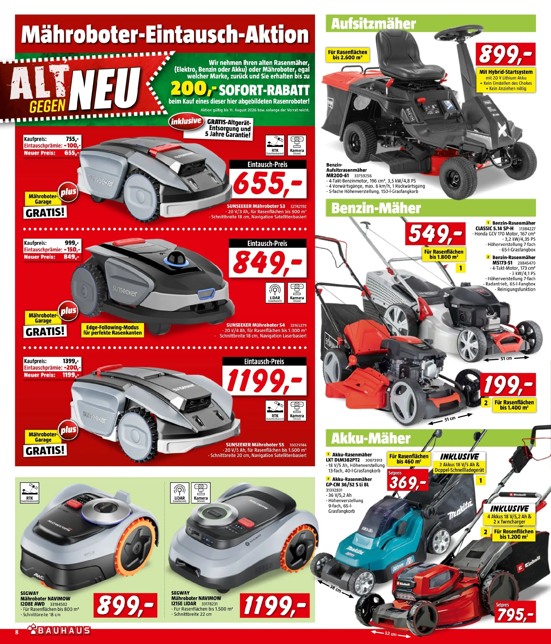 Bauhaus Pasching, Wels, Steyr von 22.07.2026 - Aktuelle Angebote | Seite: 8 | Produkte: Kamera, Navigation