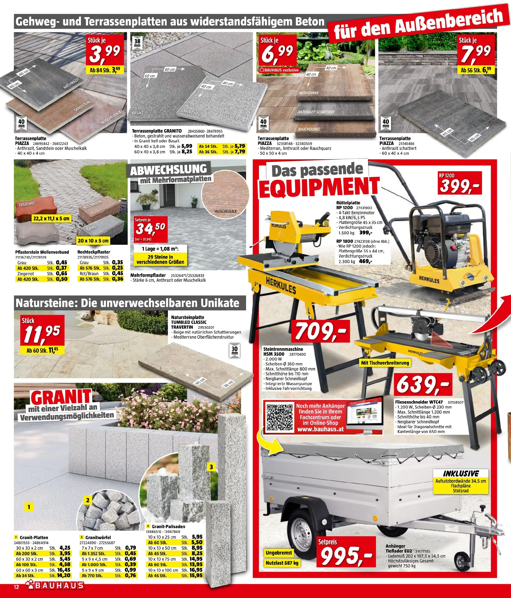 Bauhaus Pasching, Wels, Steyr von 22.07.2026 - Aktuelle Angebote | Seite: 12 | Produkte: Gewicht