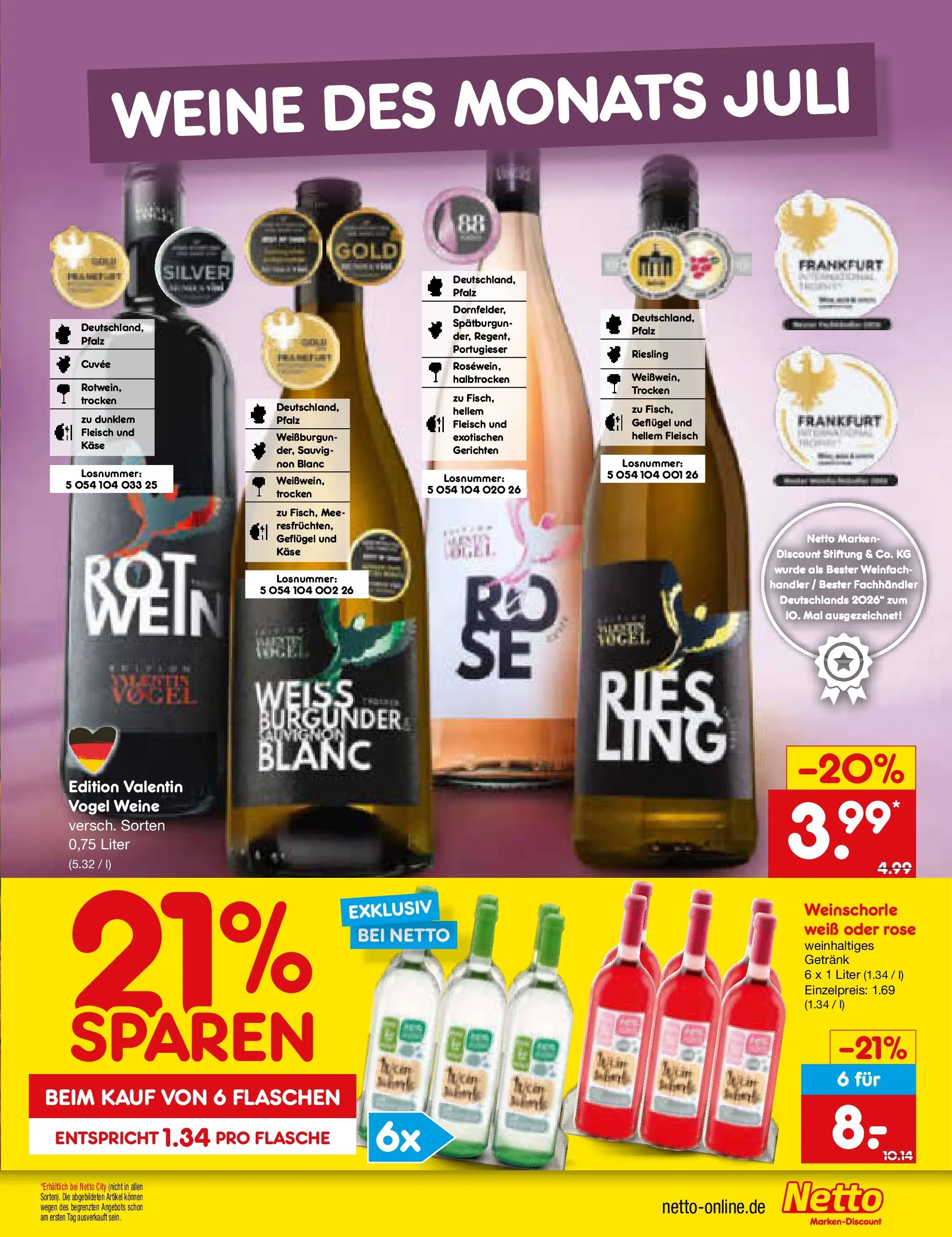 Netto Marken-Discount Prospekt Ergolding (ab 20.07.2026) ยป Angebote | Seite: 35 | Produkte: Kรคse, Weinschorle, Fleisch Netto Marken-Discount Prospekt Ergolding (ab 20.07.2026) ยป Angebote | Seite: 35 | Produkte: Kรคse, Weinschorle, Fleisch
