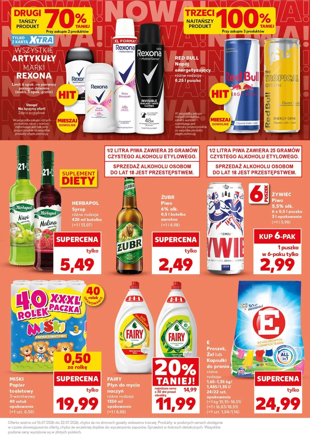 Kaufland gazetka - Mocny start od 20.07.2026 - od jutra PDF | Strona: 9 | Produkty: Malina, Papier toaletowy, Kiwi, Fairy
