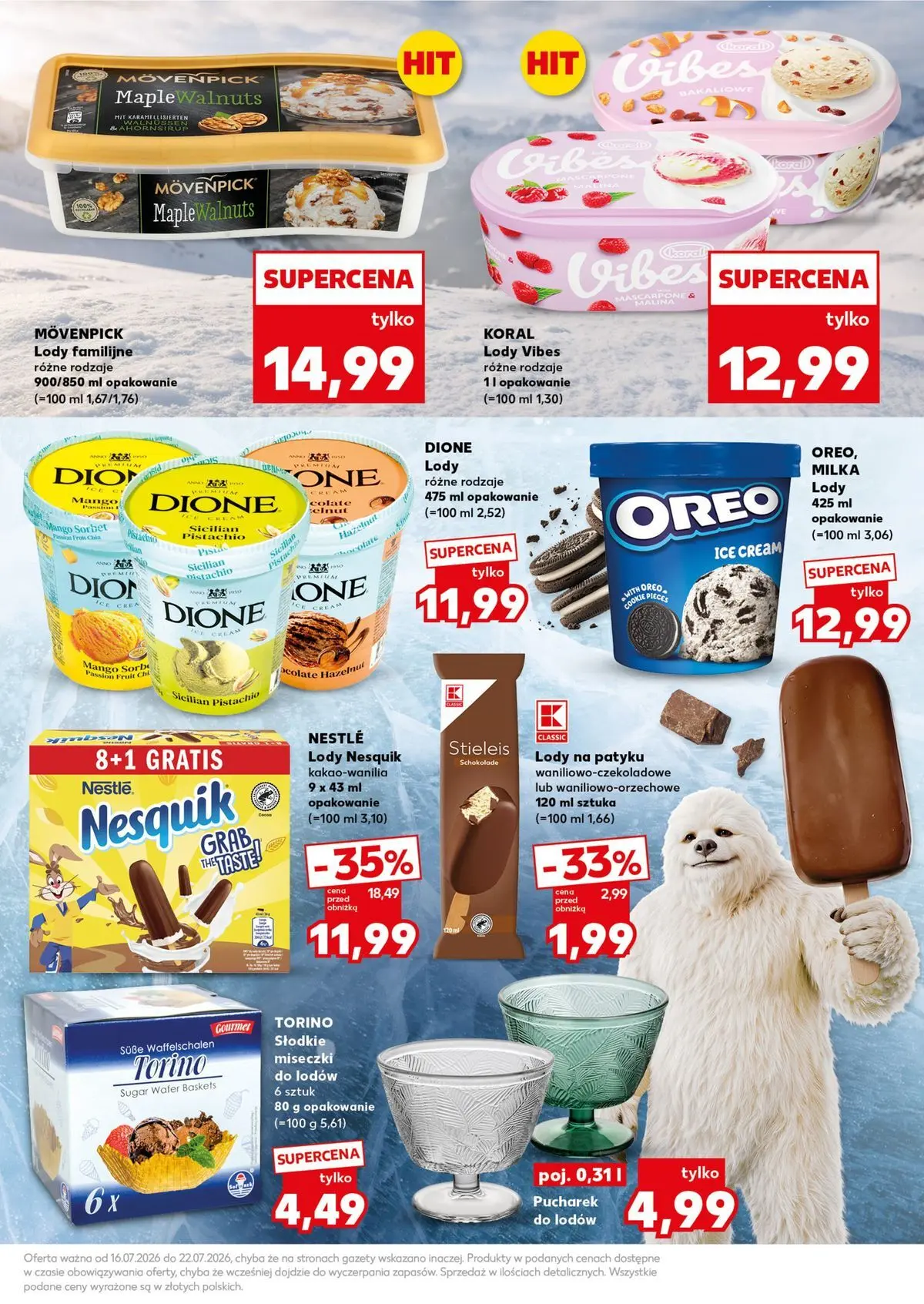 Kaufland gazetka - Super Sobota od 18.07.2026 - od jutra PDF | Strona: 13 | Produkty: Milka, Lody na patyku, Sorbet, Lody