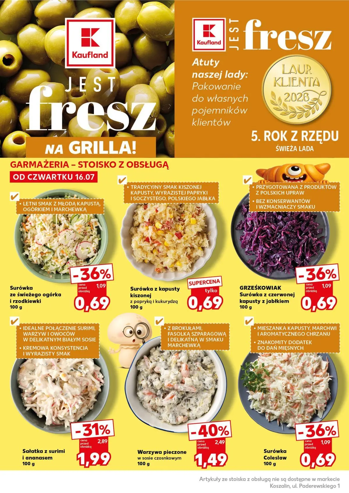 Kaufland gazetka - Mocny start od 20.07.2026 - od jutra PDF | Strona: 12 | Produkty: Papryka, Surówka colesław, Fasolka szparagowa, Sałatka
